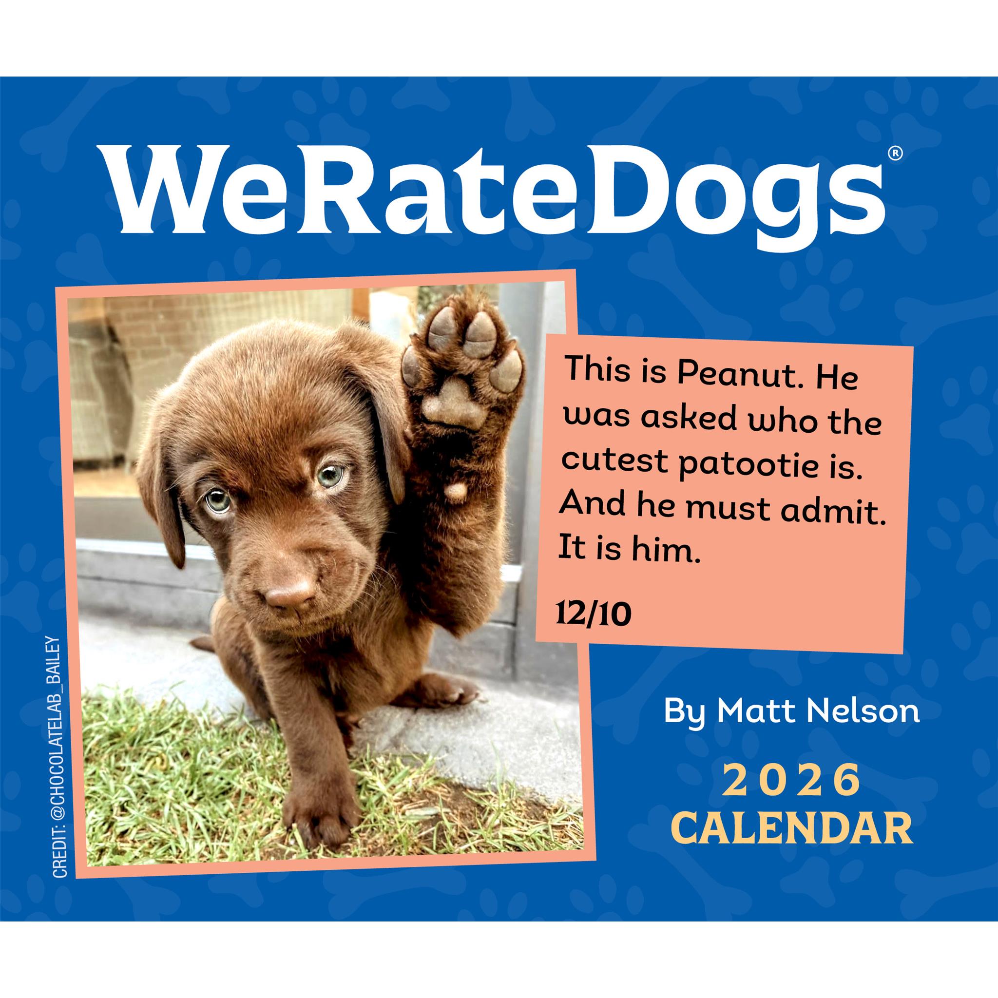 Calendrier Weratedogs 2026