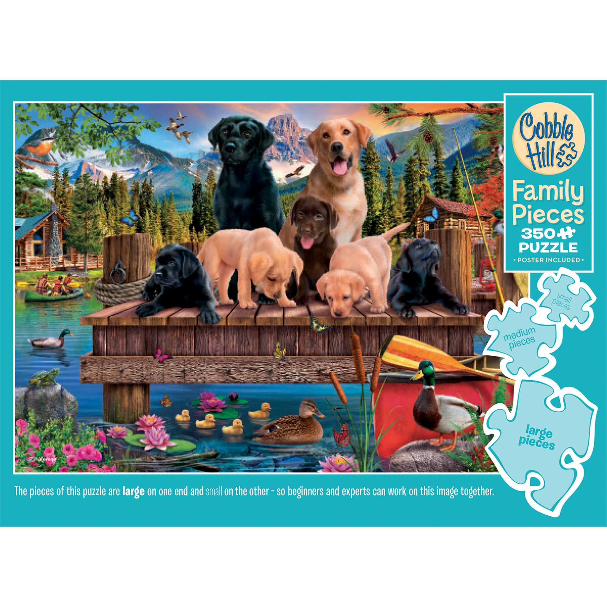 Puzzle de 350 pièces Chiots et Canards, Cobble Hill