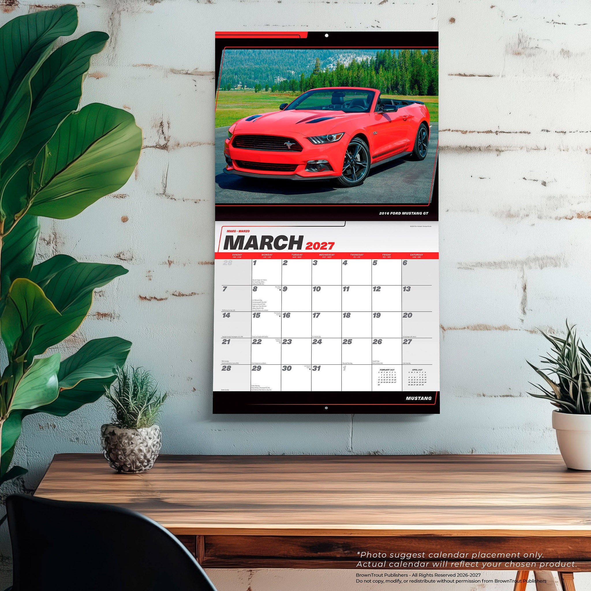 Mustang 2027 Wall Calendar