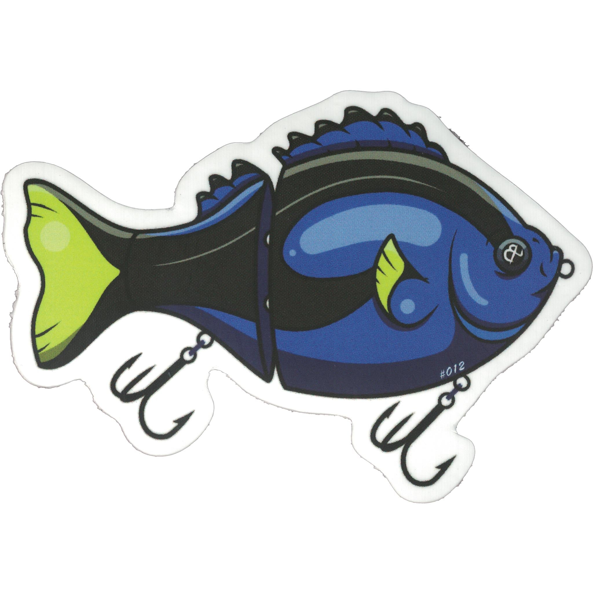 Autocollant vinyle Glidebait Royal Blue Tang 012