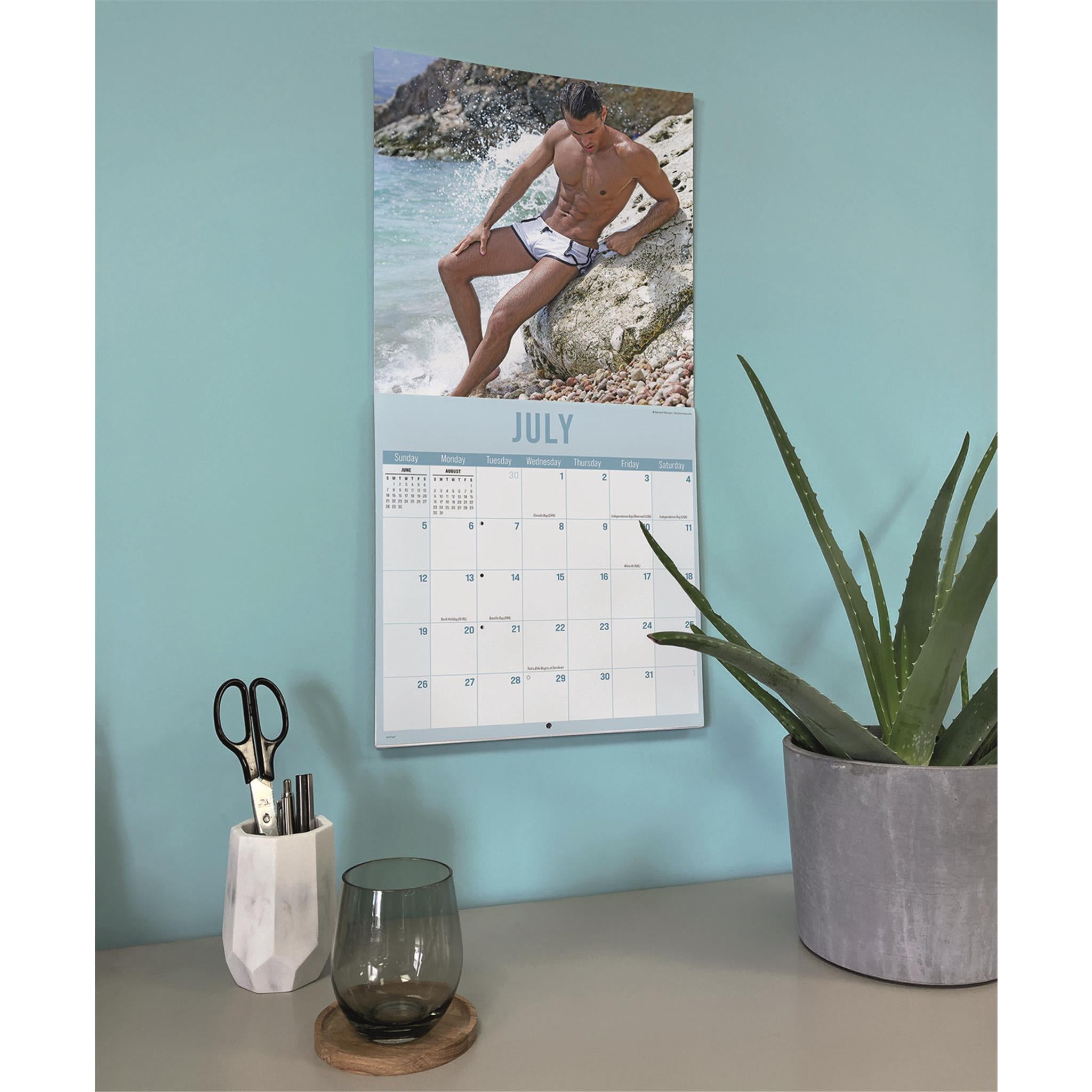 Calendrier mural Hunks In Trunks 2026