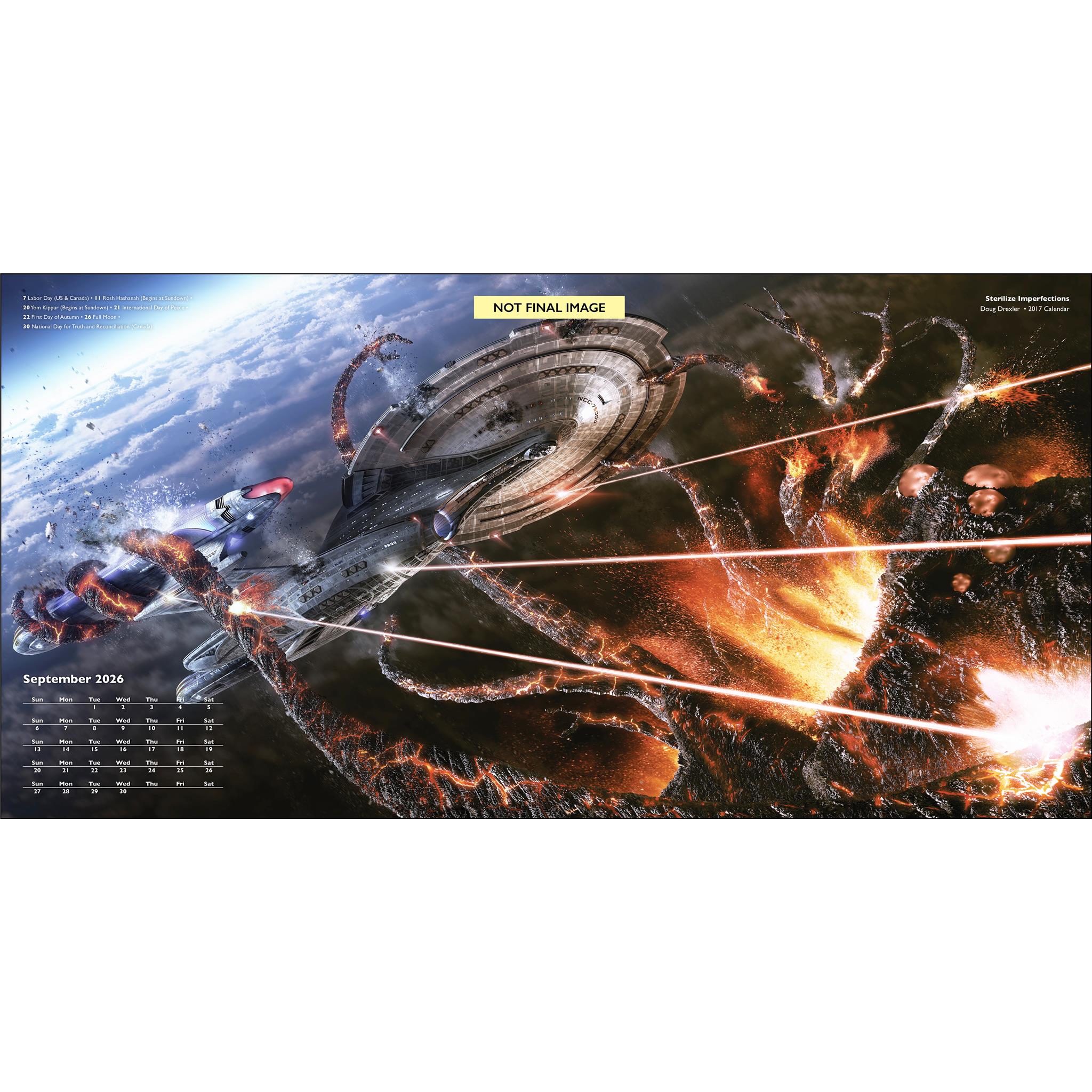 Calendrier mural Star Trek Ships Of The Line 2026
