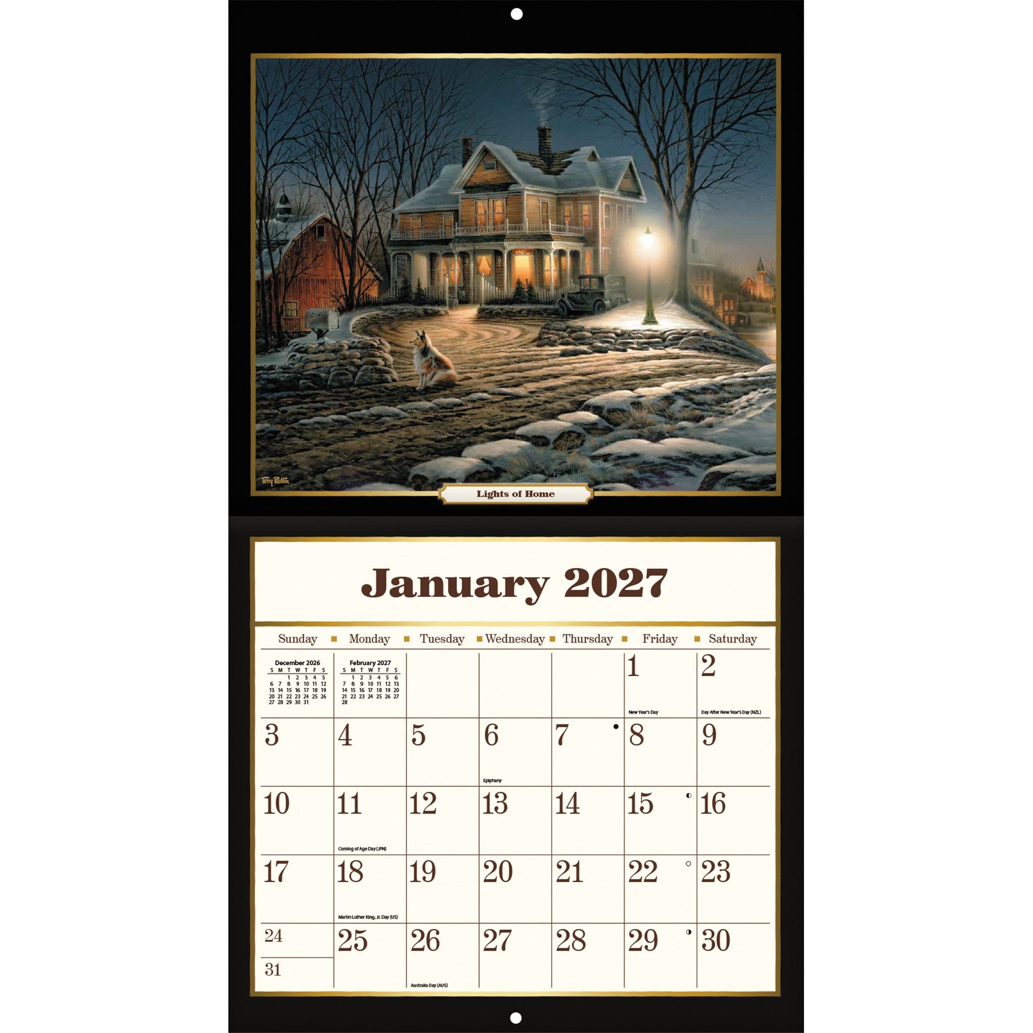Terry Redlin Special Edition with Print 2027 Wall Calendar