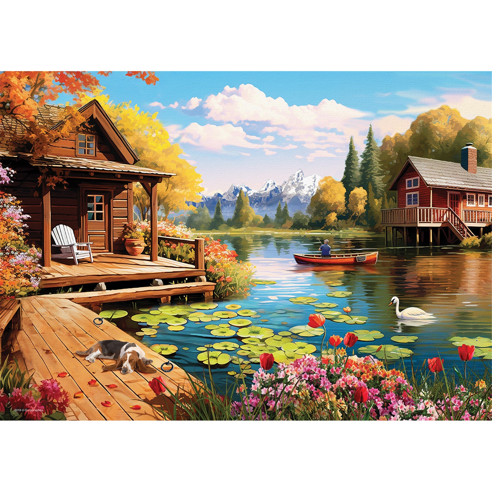 Puzzle de 24 pièces Lake Cottage