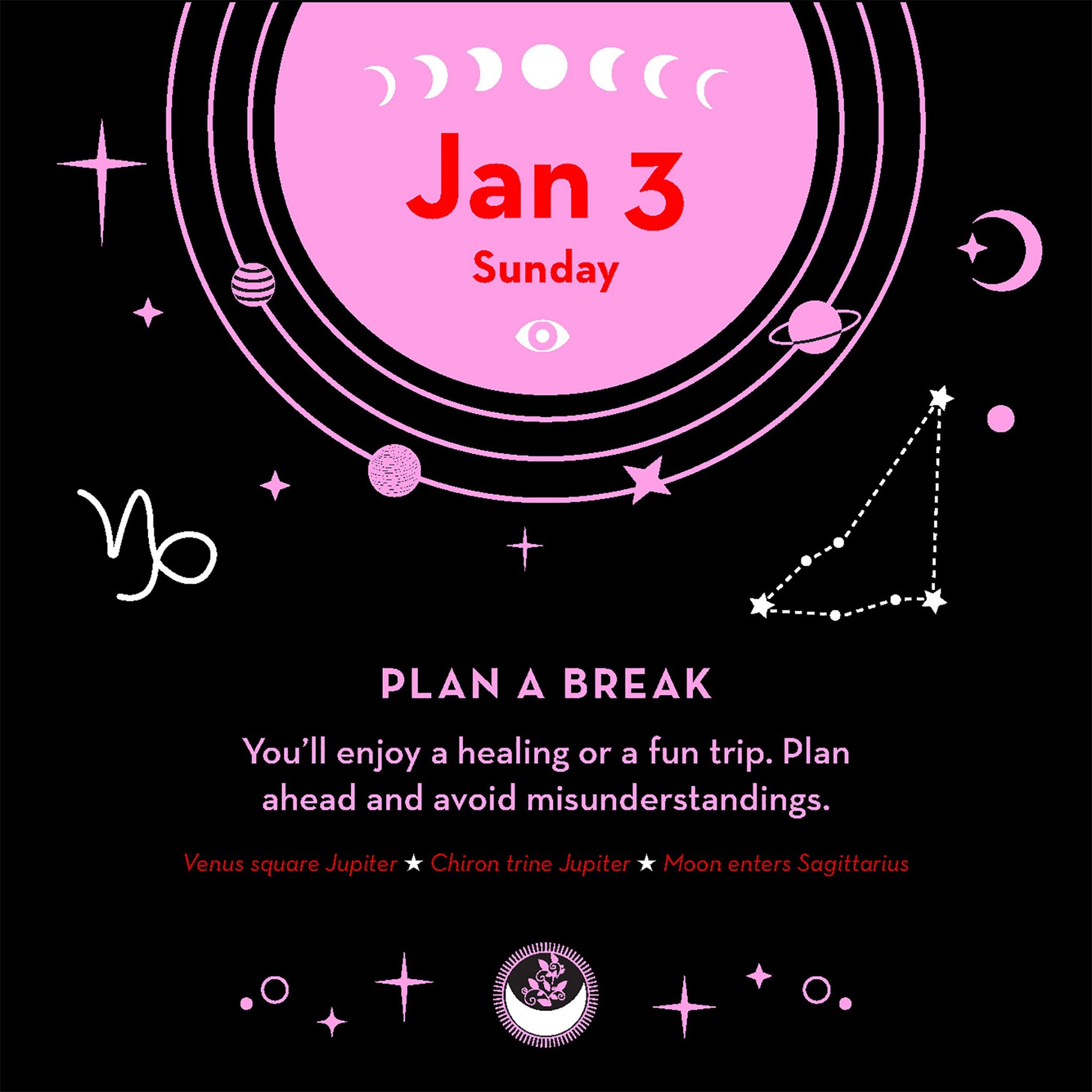 Calendrier de bureau astrologie 2027
