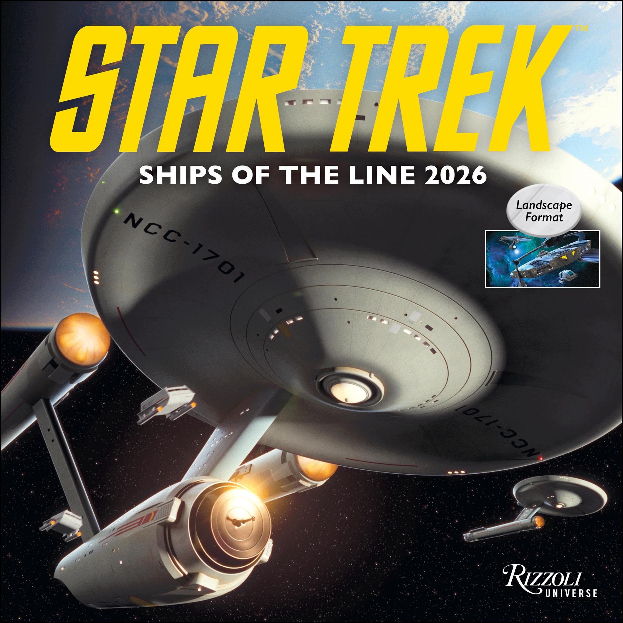 Calendrier mural Star Trek Ships Of The Line 2026