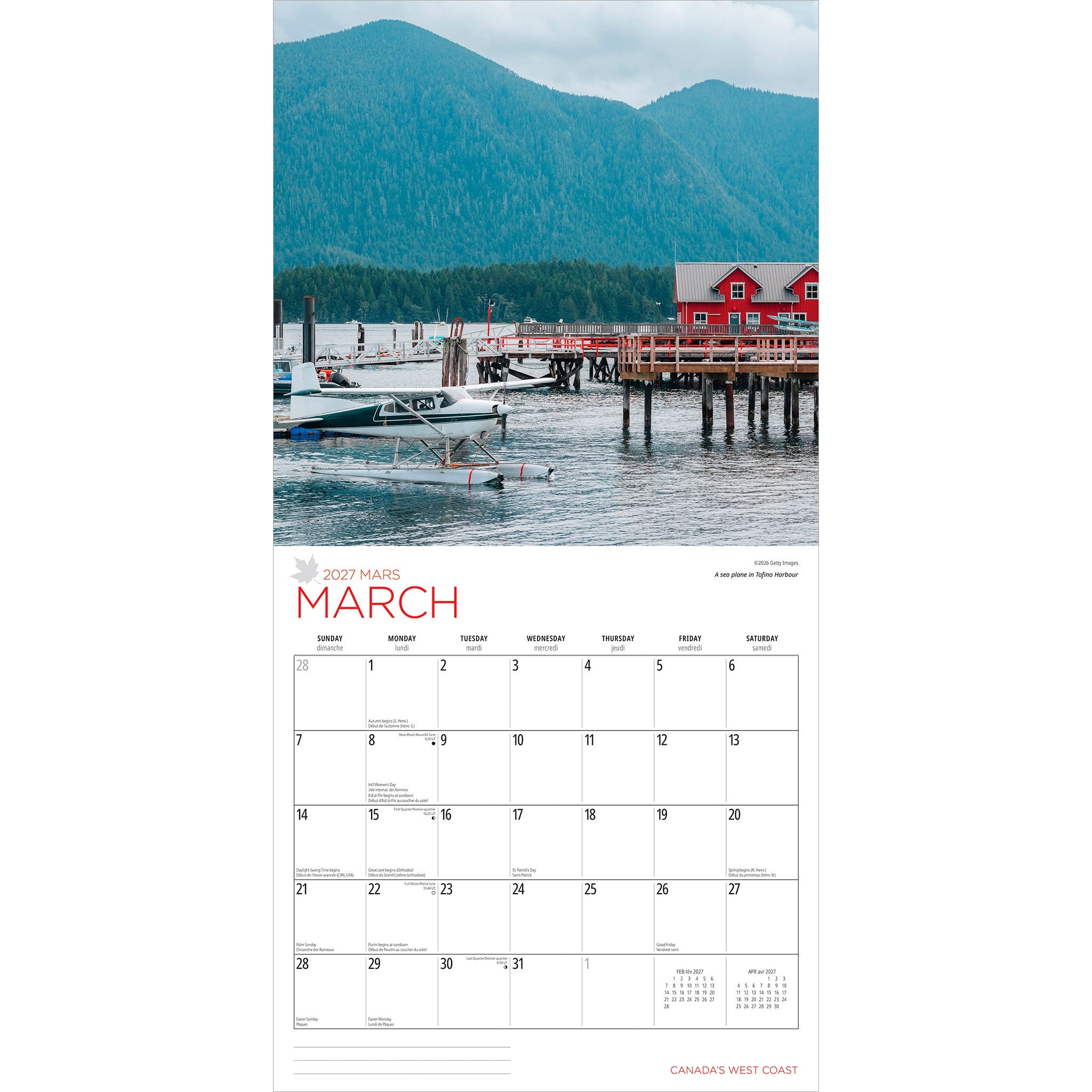 Canada's West Coast 2027 Wall Calendar - Online Only