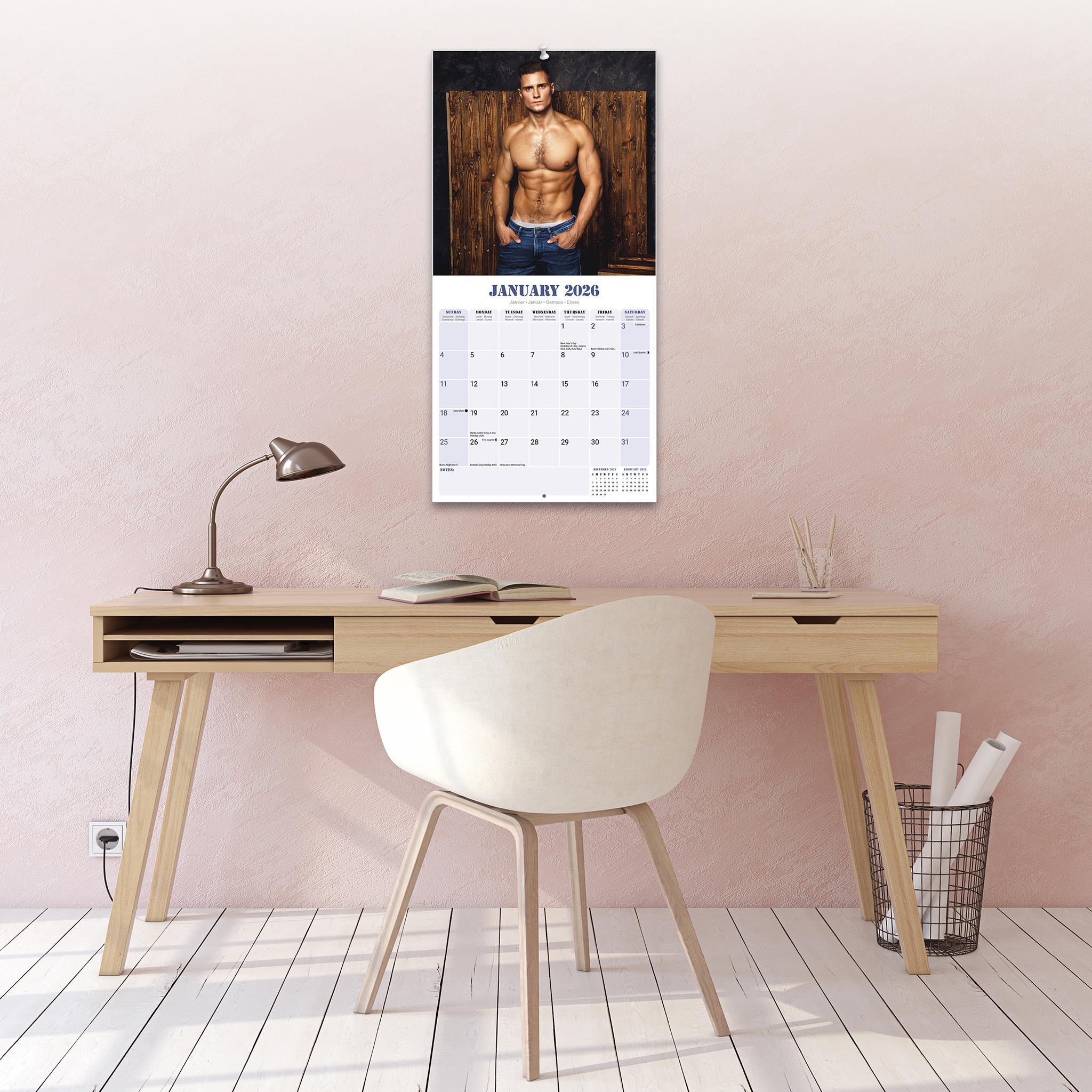 Guys 2026 Wall Calendar
