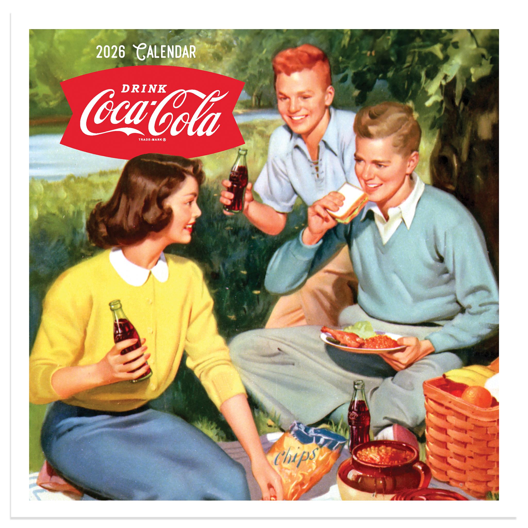 Mini calendrier Coca-Cola 2026