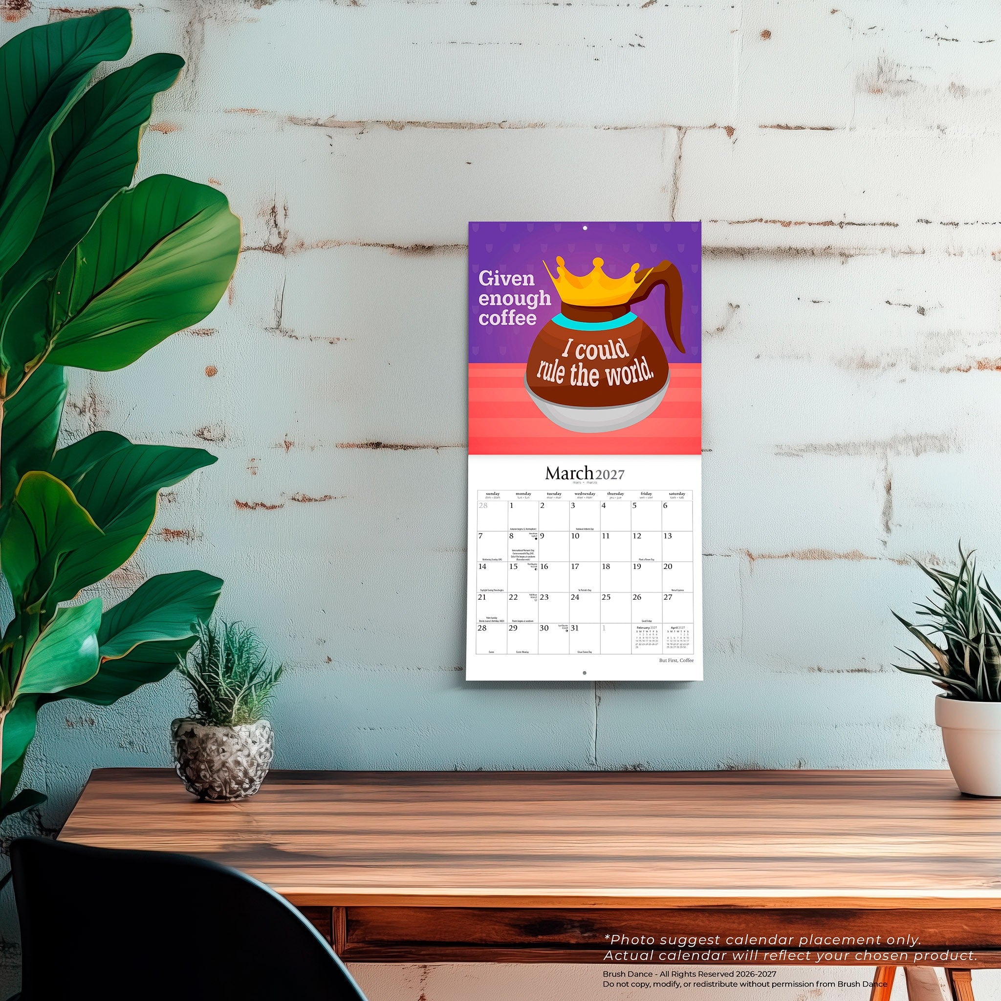 But First Coffee 2027 Mini Calendar