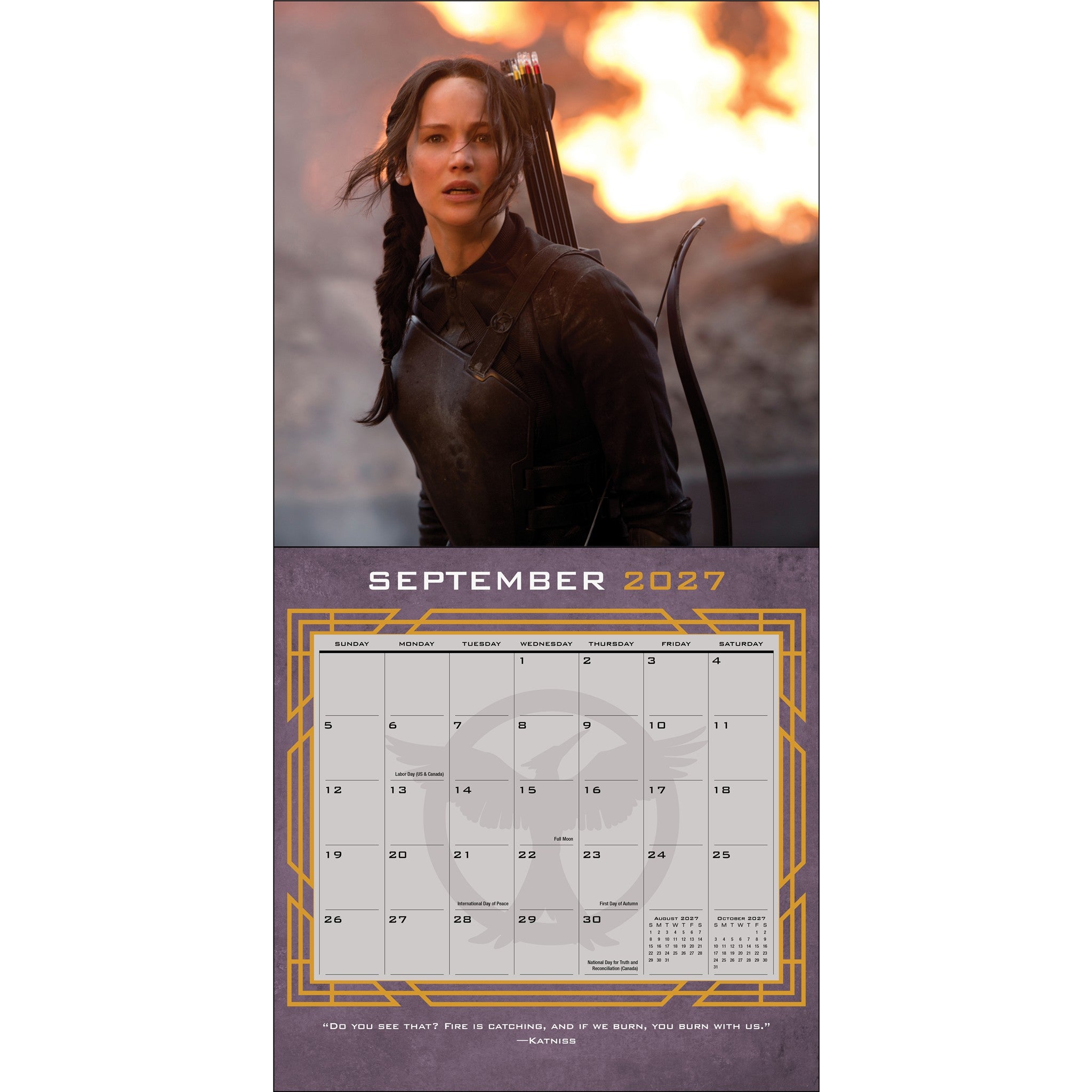 The World of the Hunger Games 2027 Wall Calendar