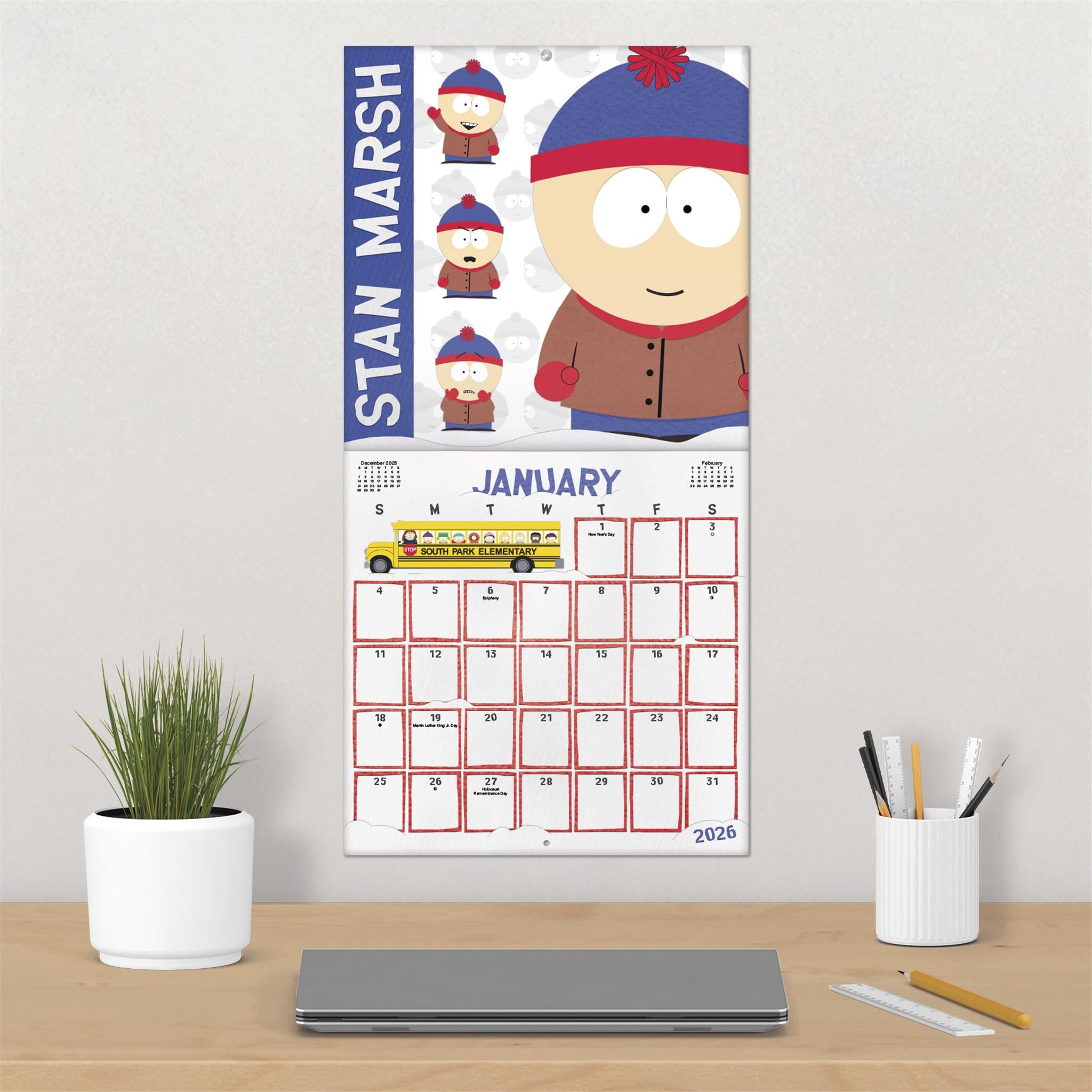 Calendrier mural South Park 2026