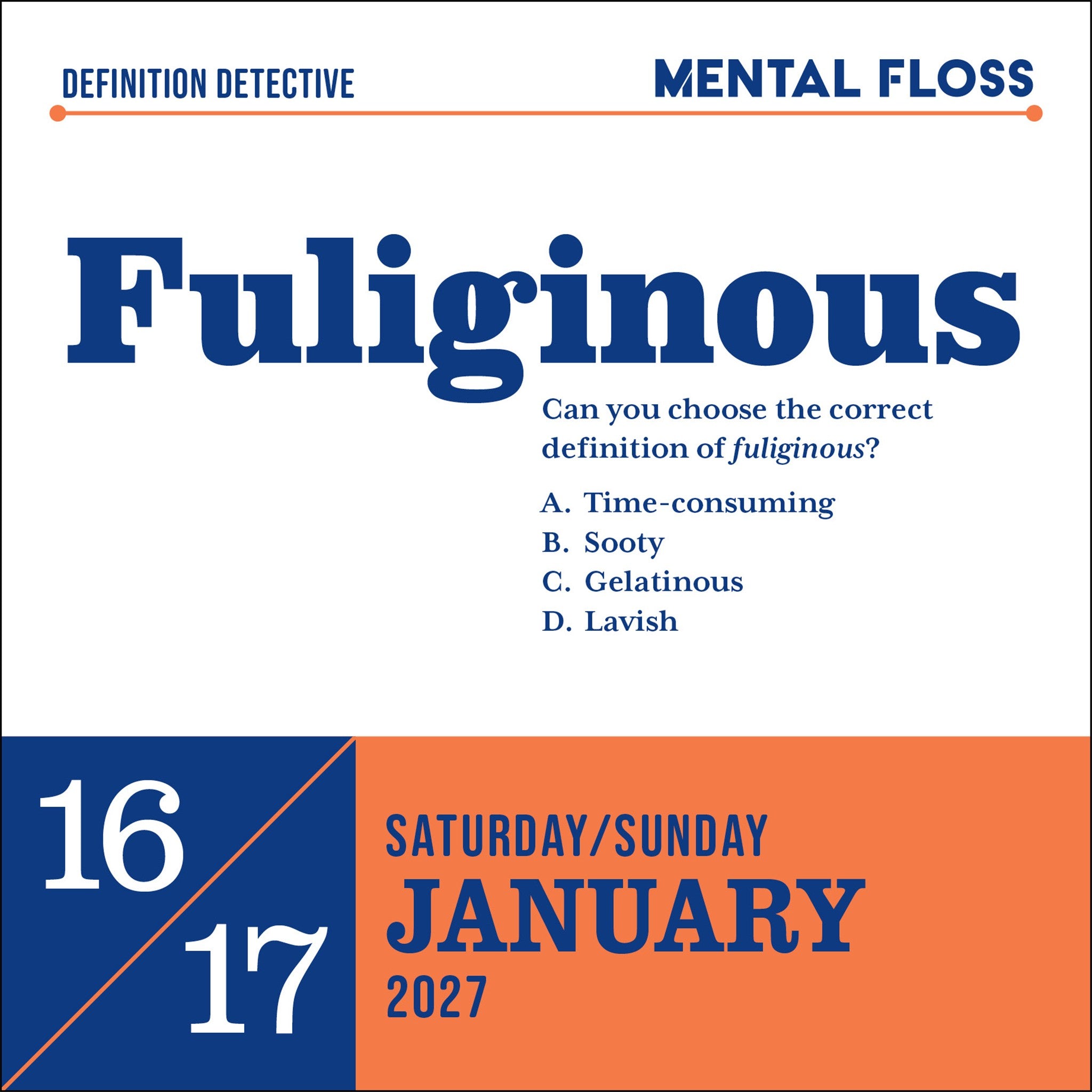 Word Nerd 2027 Box Calendar - Online Only