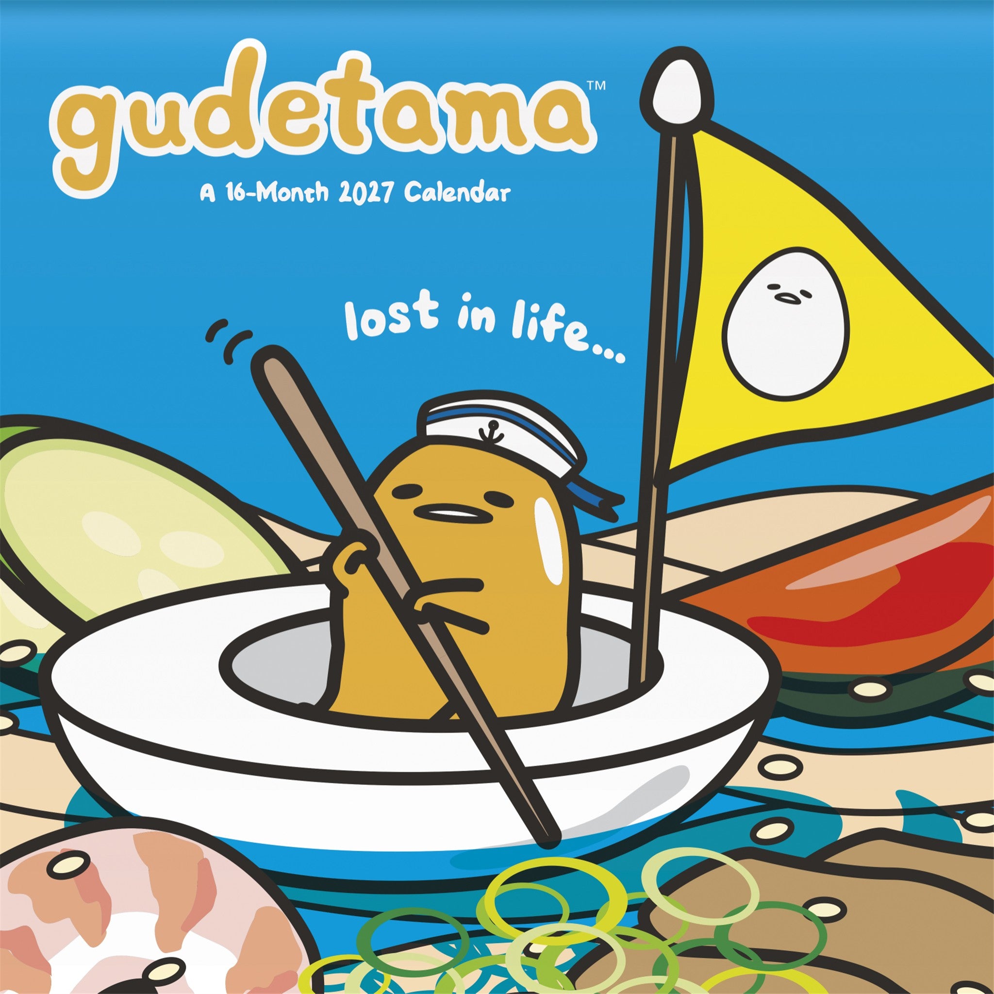 Calendrier mural Gudetama 2027 - Disponible en ligne uniquement