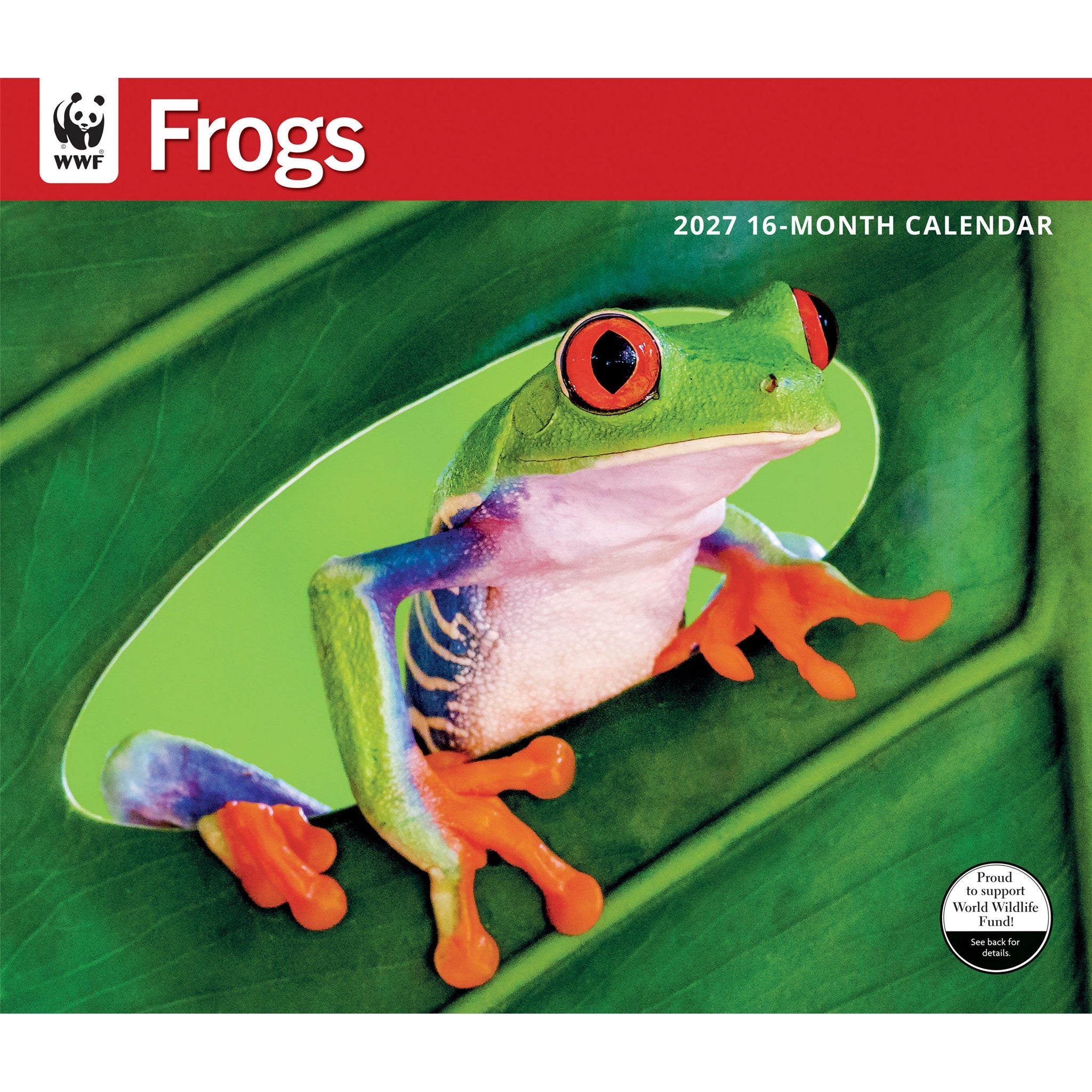 Calendrier mural 2027 Grenouilles du Fonds mondial pour la nature