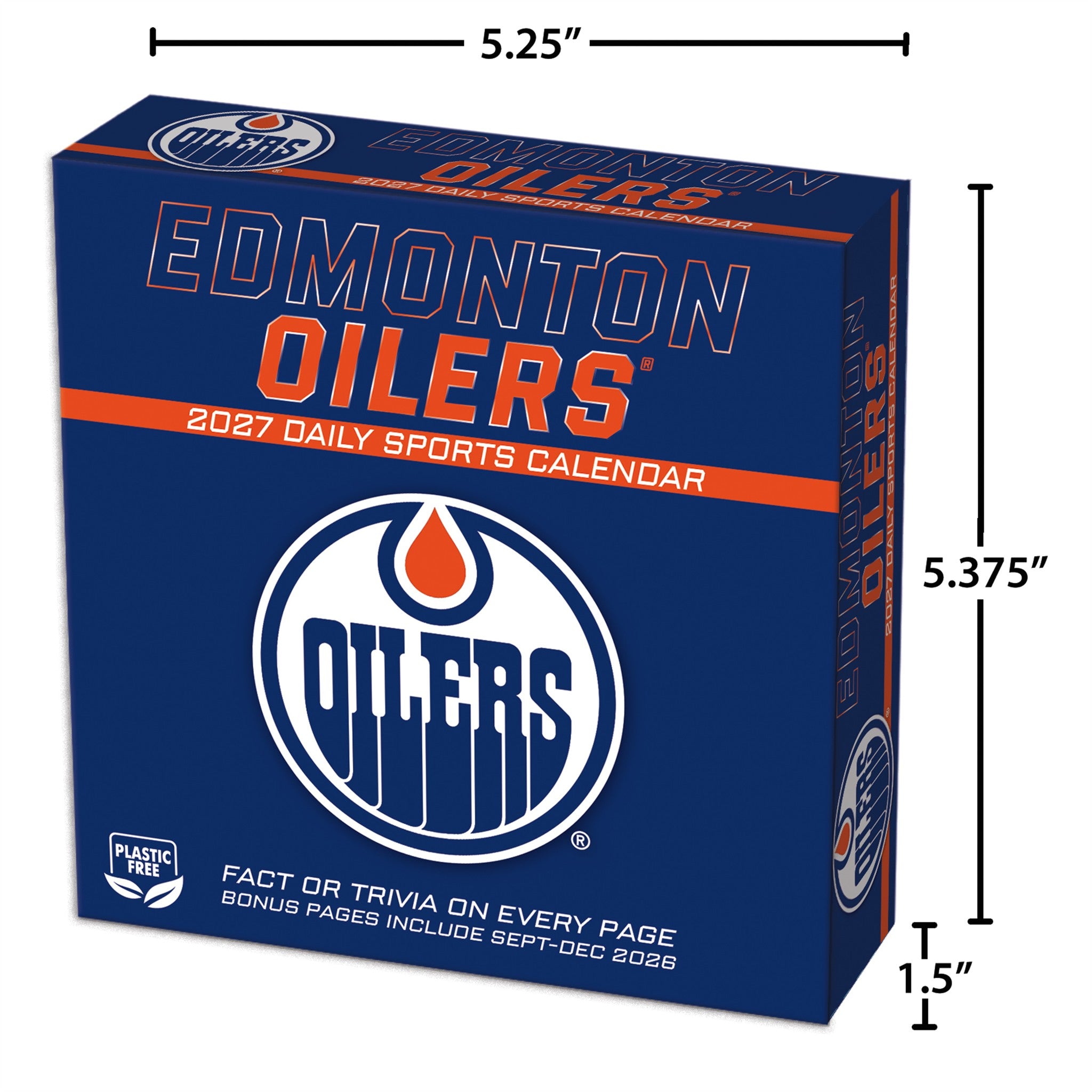 NHL Edmonton Oilers 2027 Box Calendar