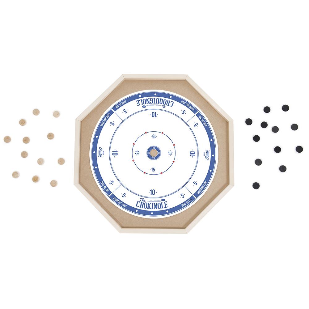 Deluxe Crokinole 3 in 1 Crokinole / Chess / Checkers