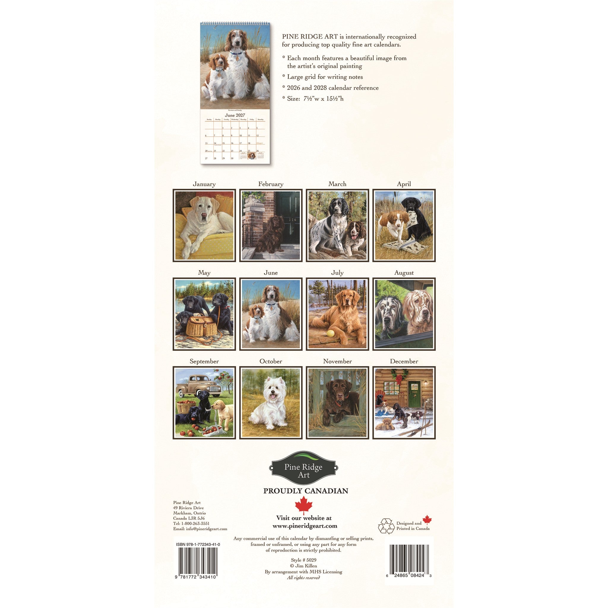 Must Love Dogs 2027 Slim Calendar - Online Only