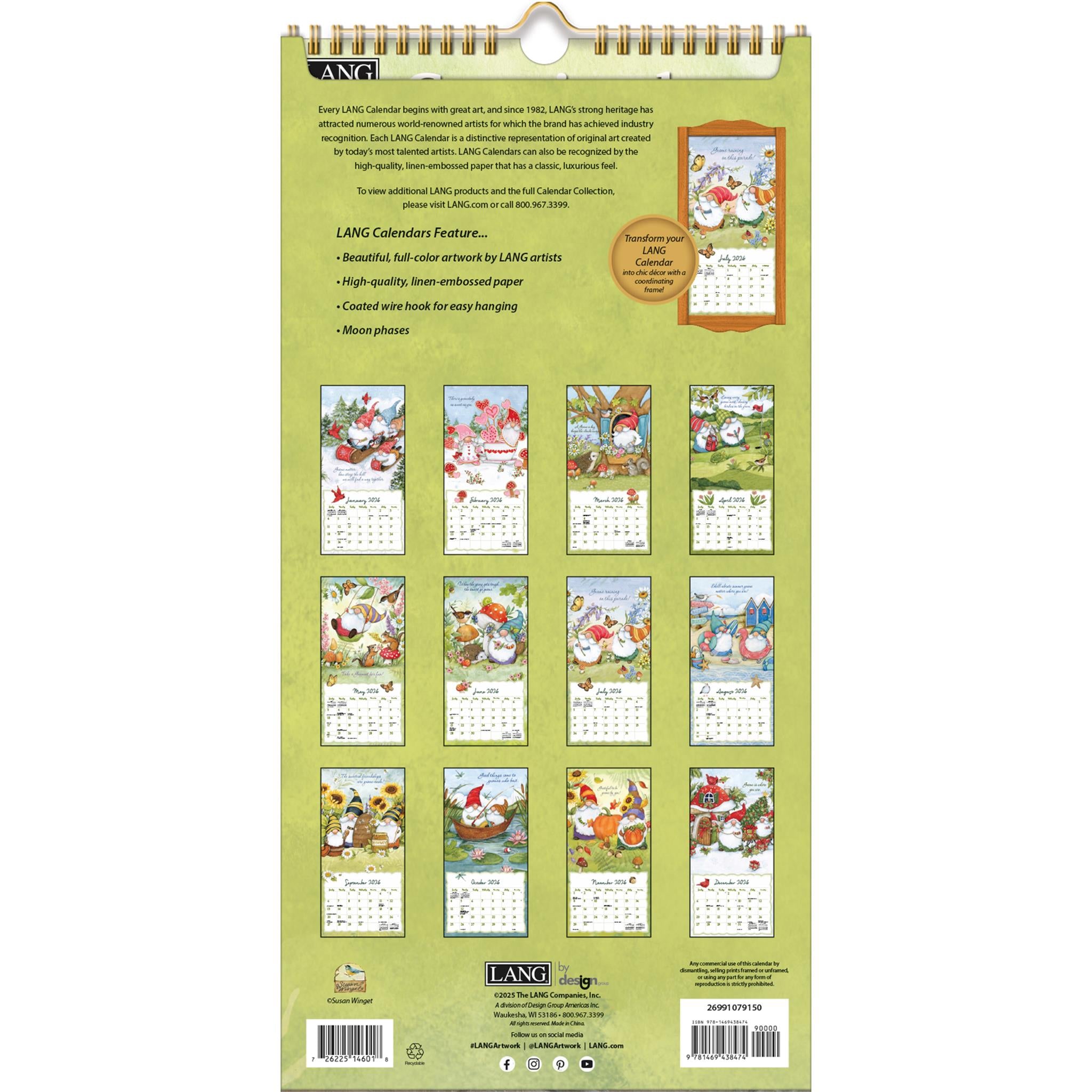 Calendrier fin Gnome Sweet Gnome 2026