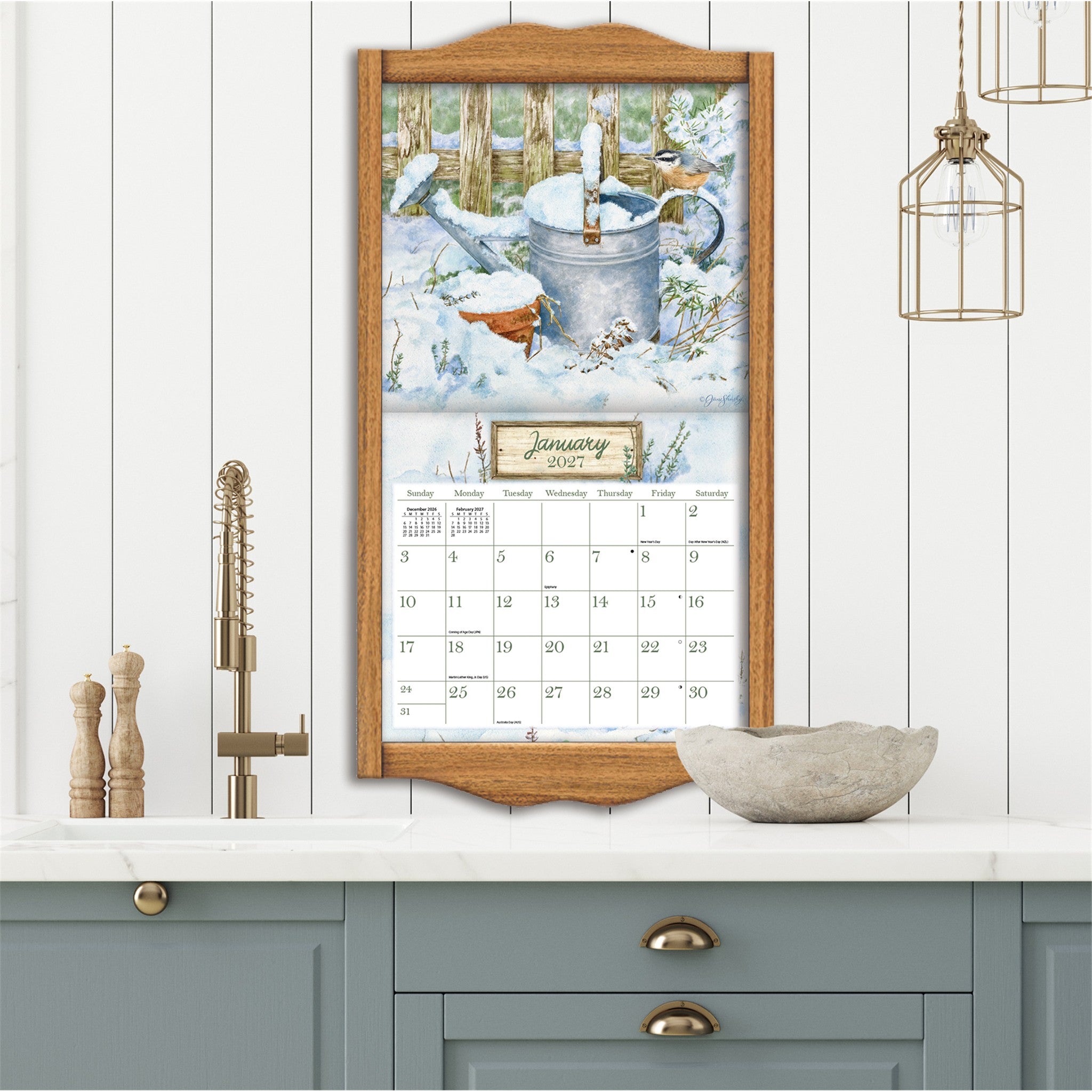 Calendrier mural 2027 – Jardin d'herbes aromatiques – En ligne uniquement