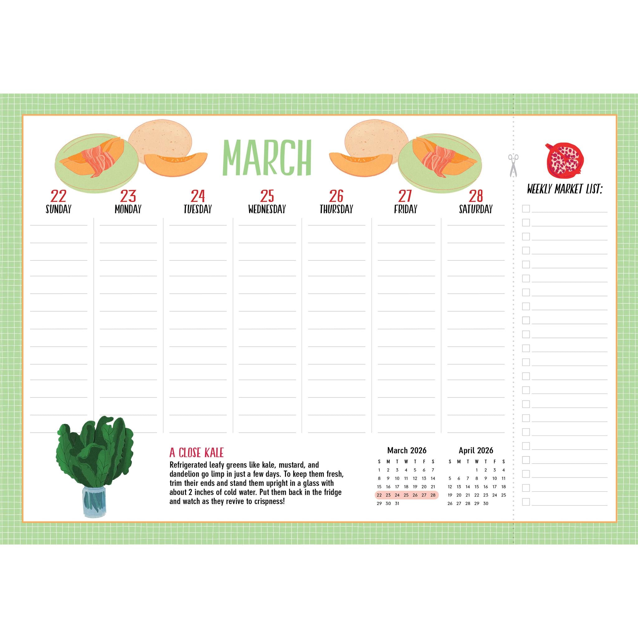 Kitchen Companion 2026 Wall Calendar