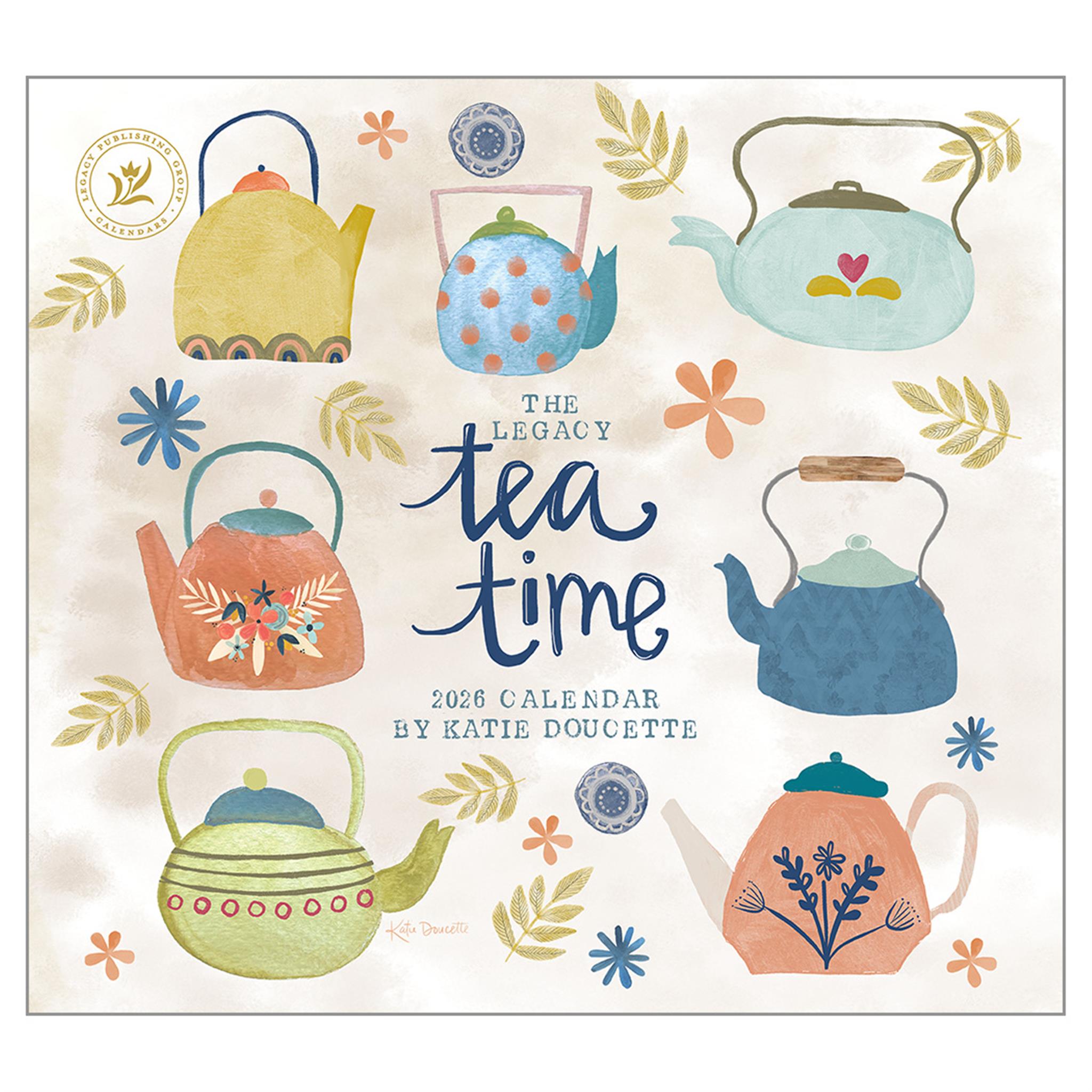 Calendrier mural de luxe Tea Time 2026