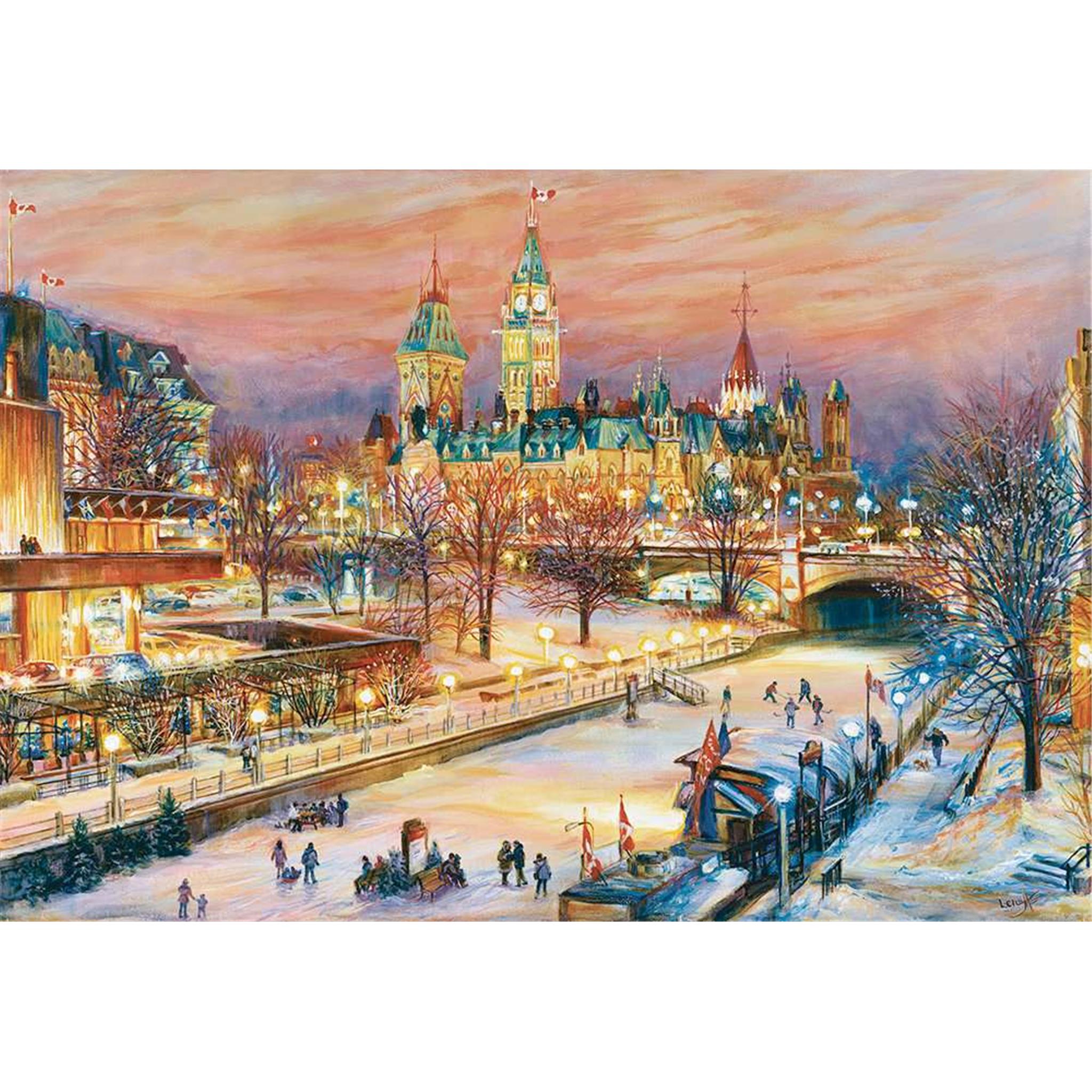 Puzzle Ravensburger de 1000 pièces sur le thème du Bal de Neige d'Ottawa