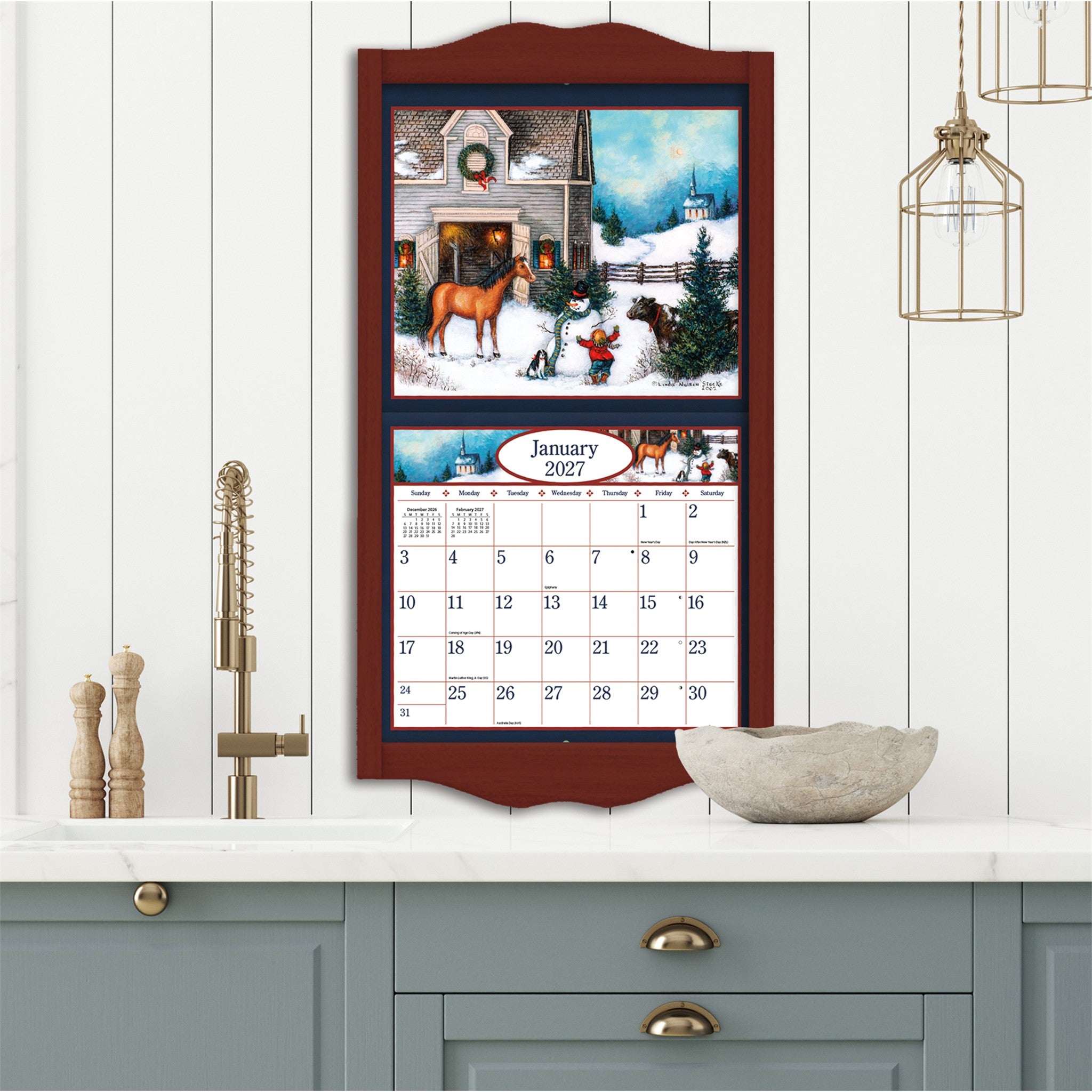 Linda Nelson Stocks Special Edition with Print 2027 Wall Calendar