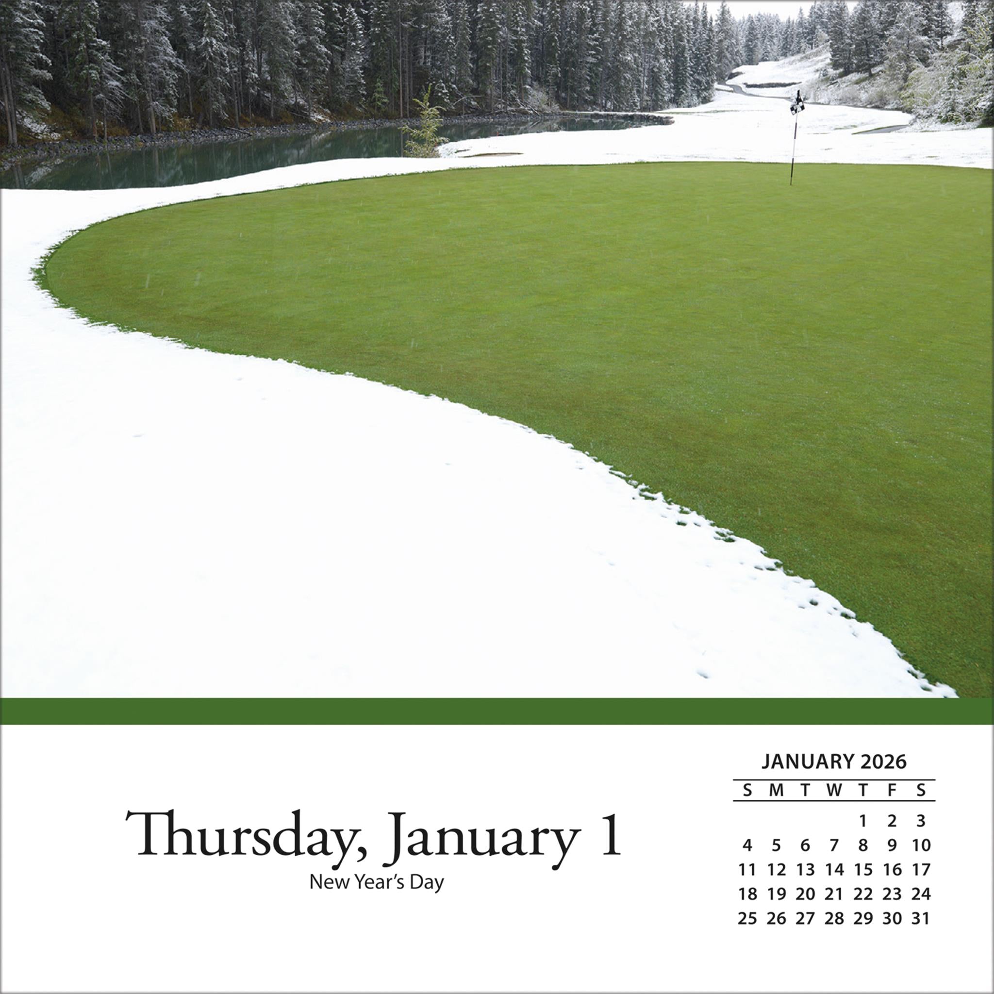 Calendrier des terrains de golf 2026