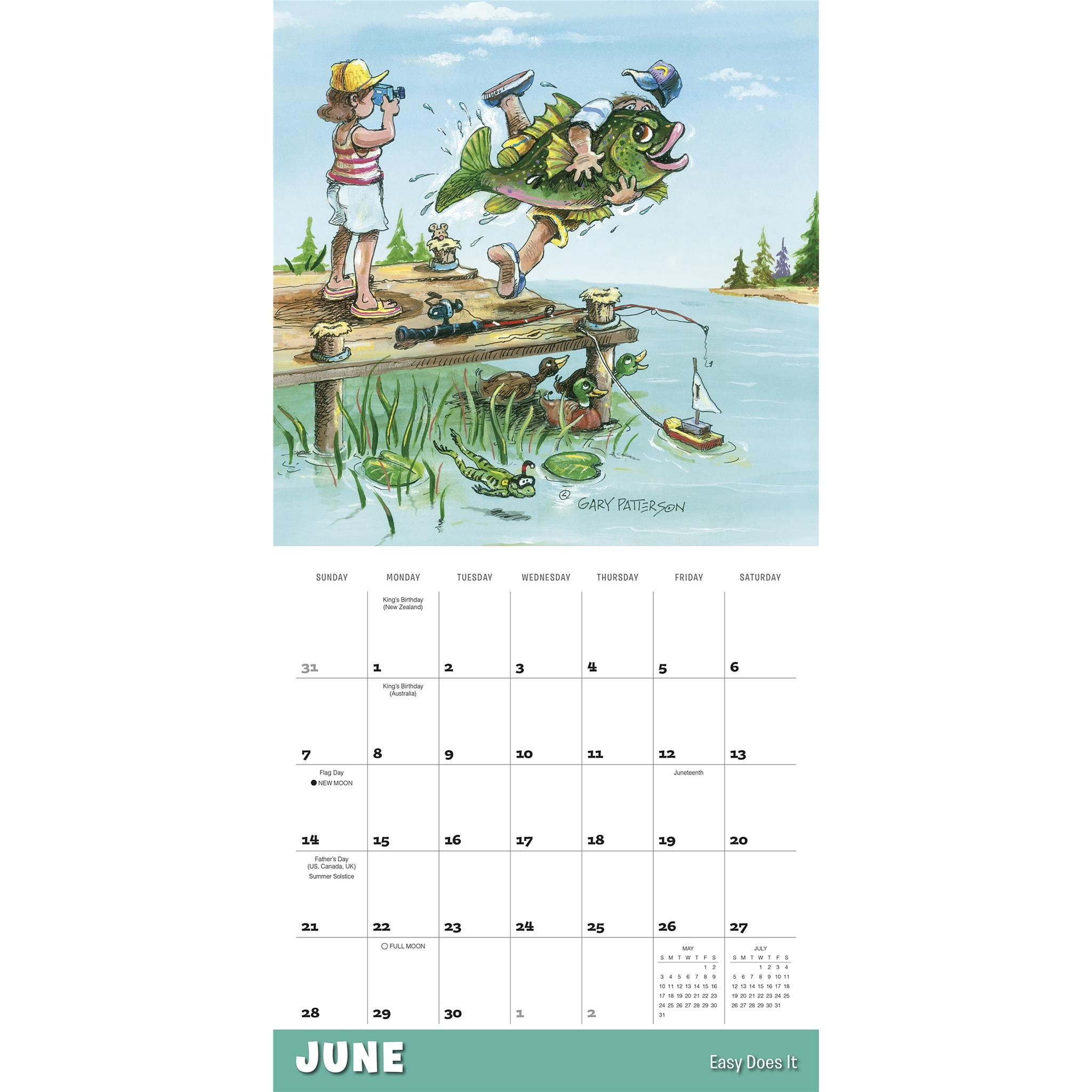 Calendrier mural Gary Patterson Gone Fishing 2026