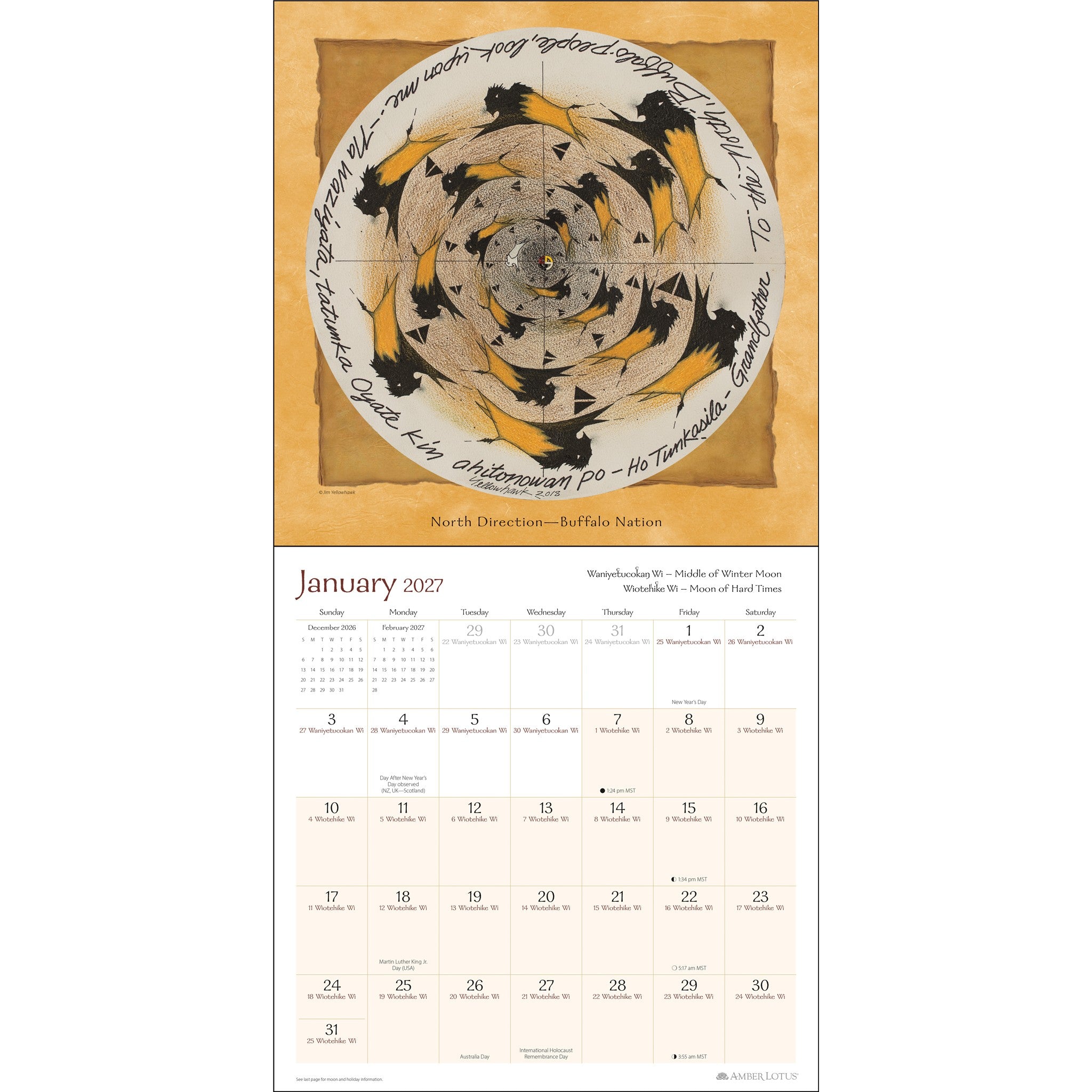 Lakota Way 2027 Wall Calendar - Online Only
