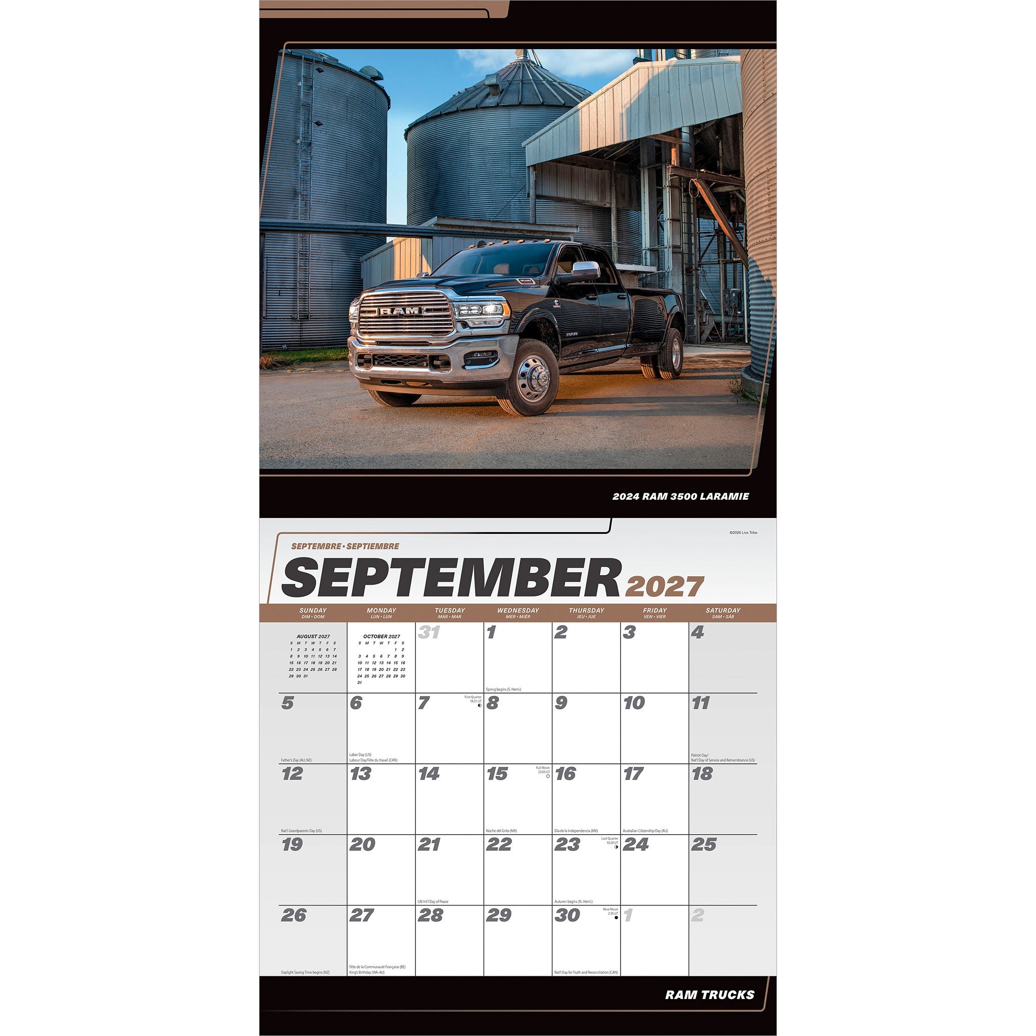 Ram Trucks 2027 Wall Calendar
