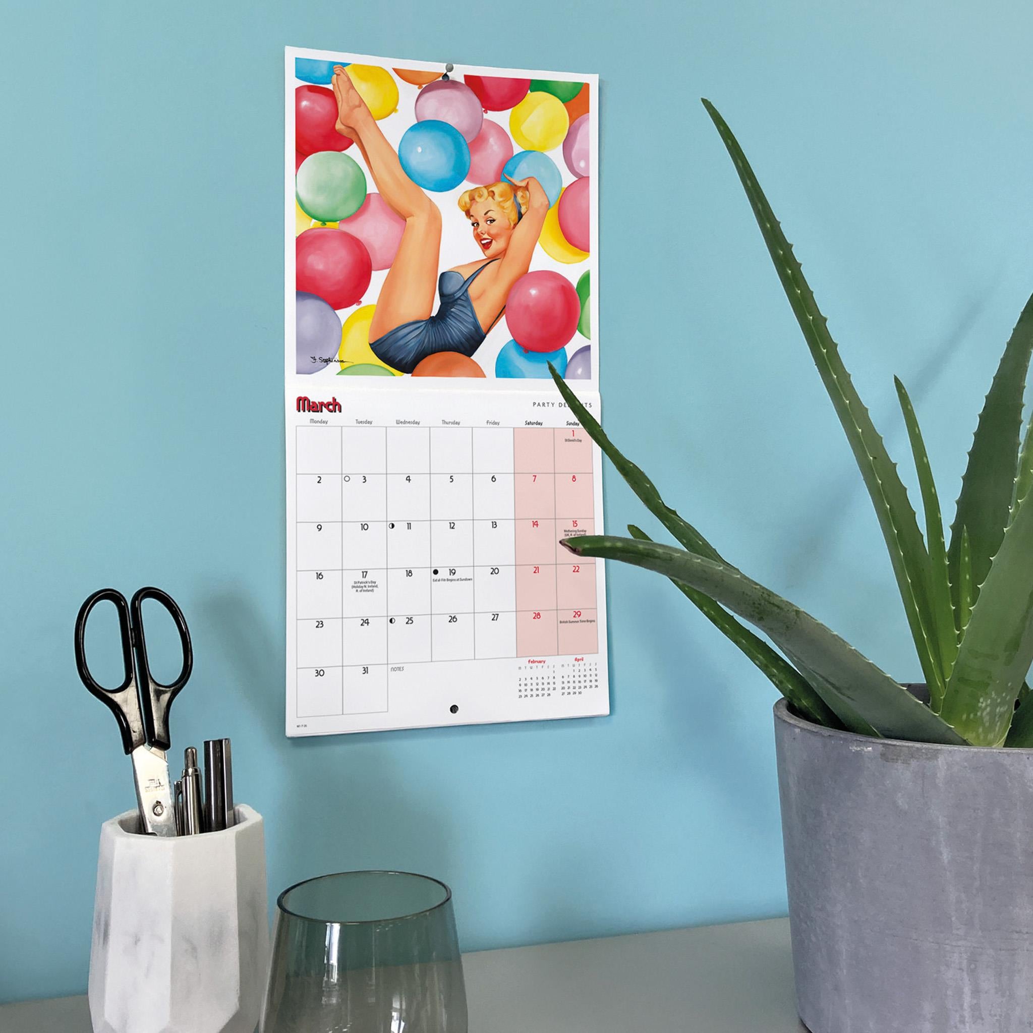 Pin Ups 2026 Mini Calendar