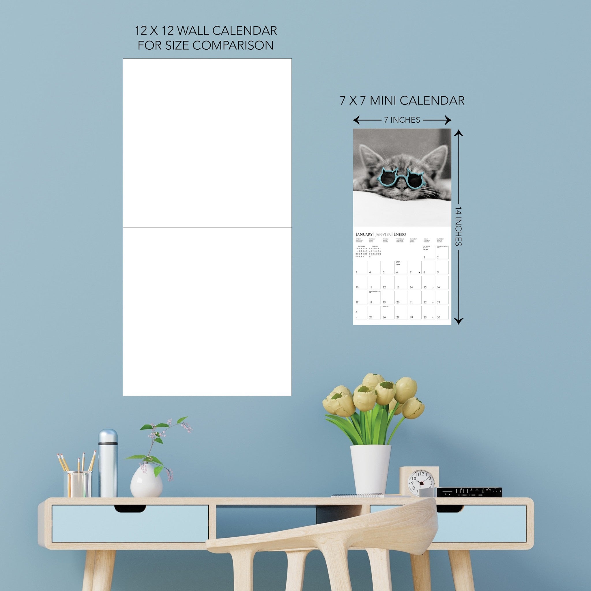 Classic Cats 2027 Mini Calendar