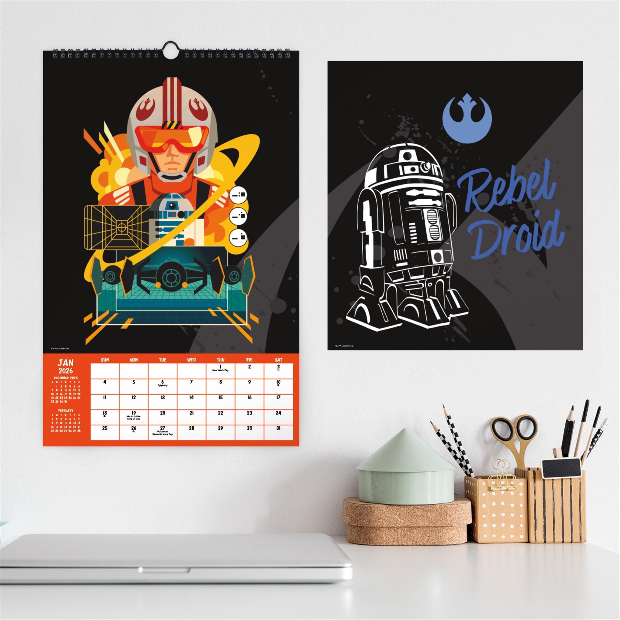 Calendrier Star Wars 2026 (affiche)