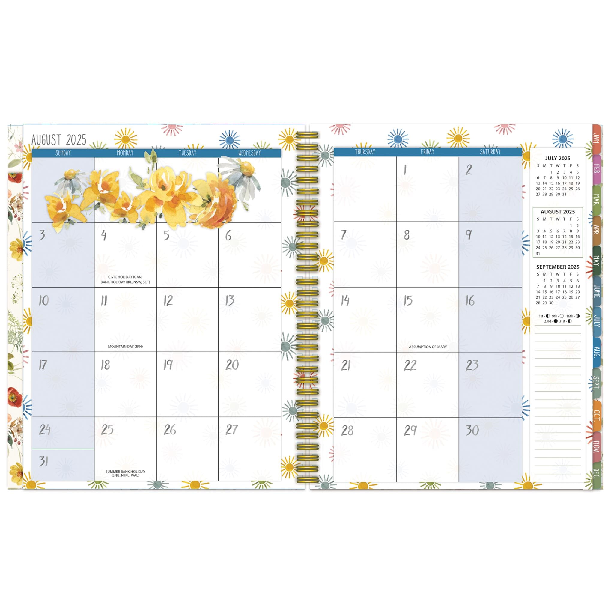 Calendrier de fiançailles Watercolor Wonder 2025-2026