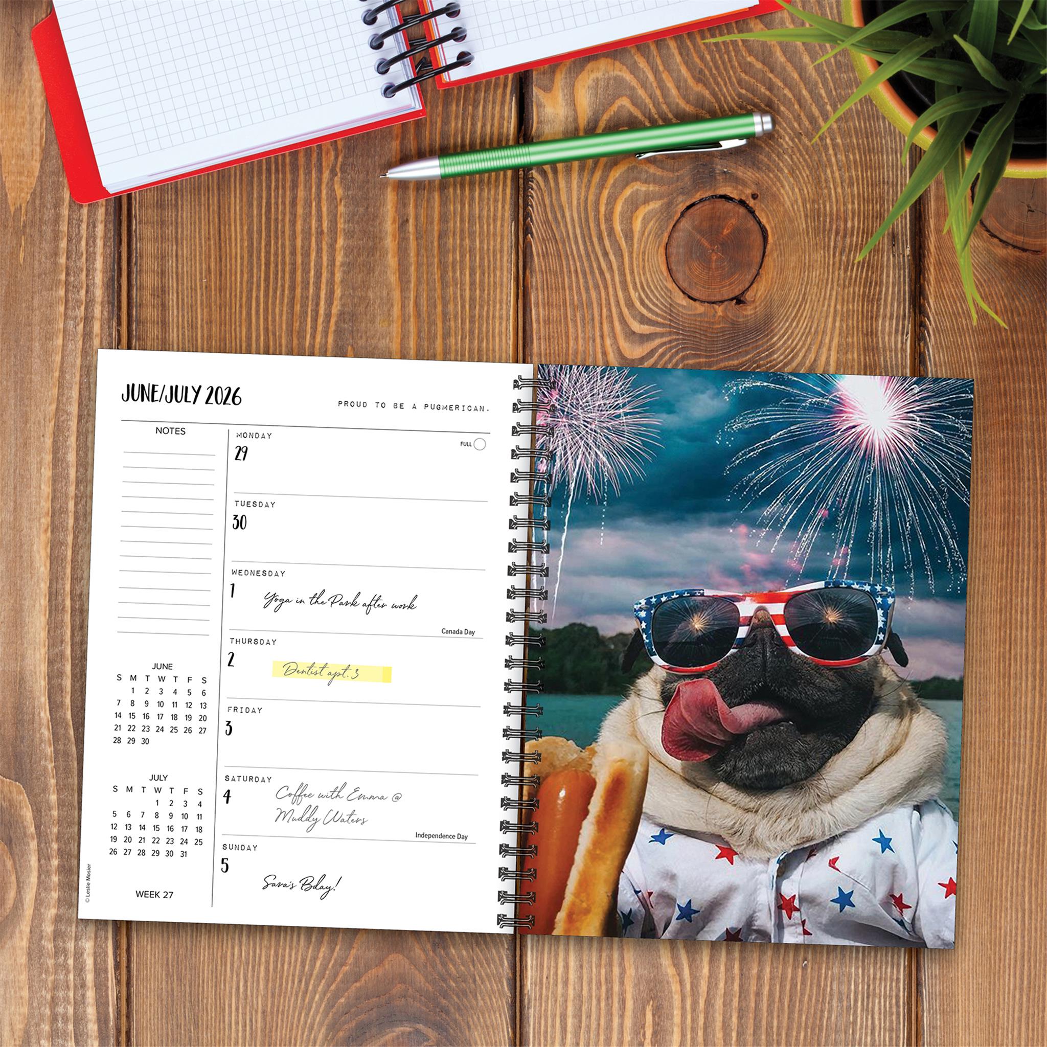 Doug The Pug 2026 Engagement Calendar - Online Only