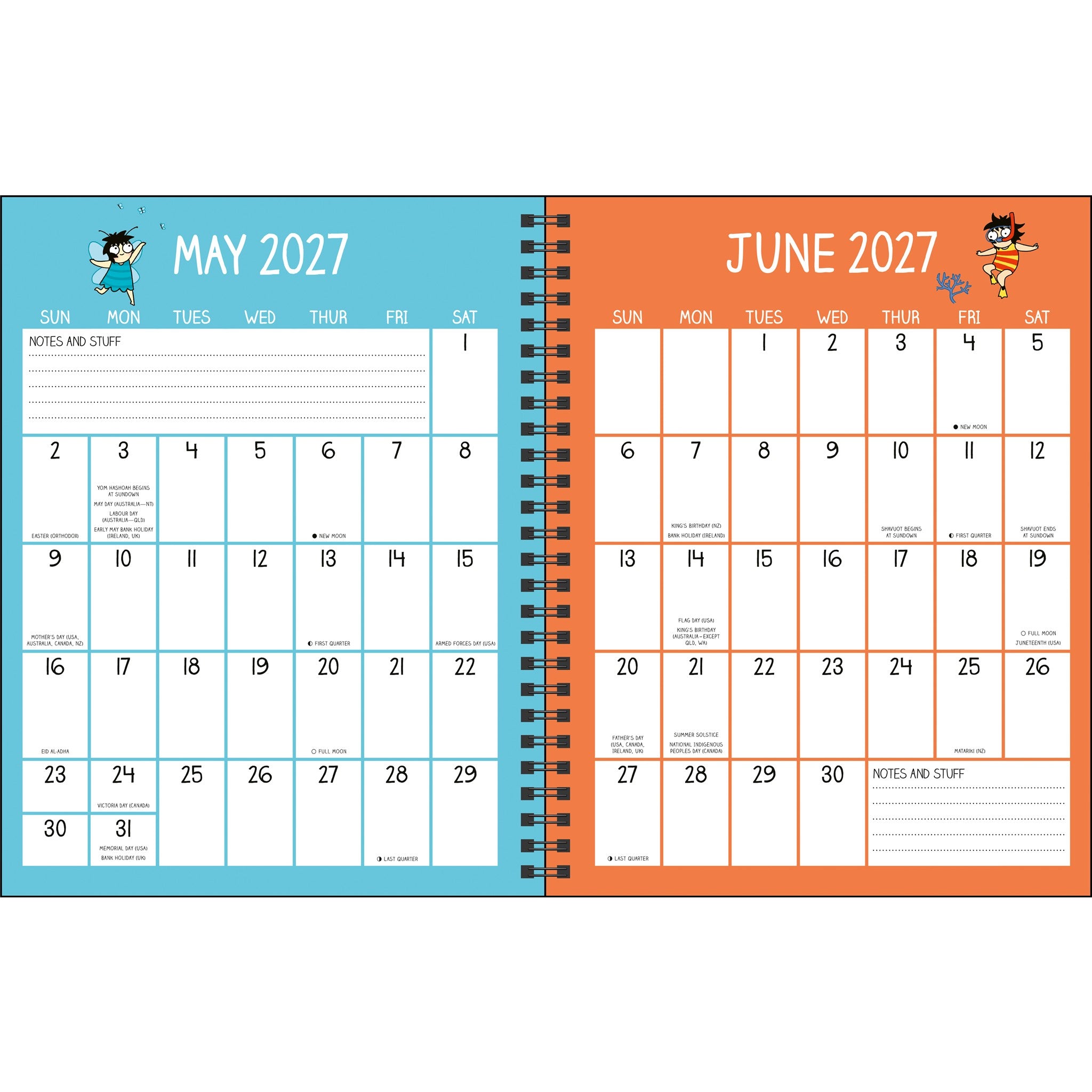 Sarah's Scribbles 2027 Engagement Calendar