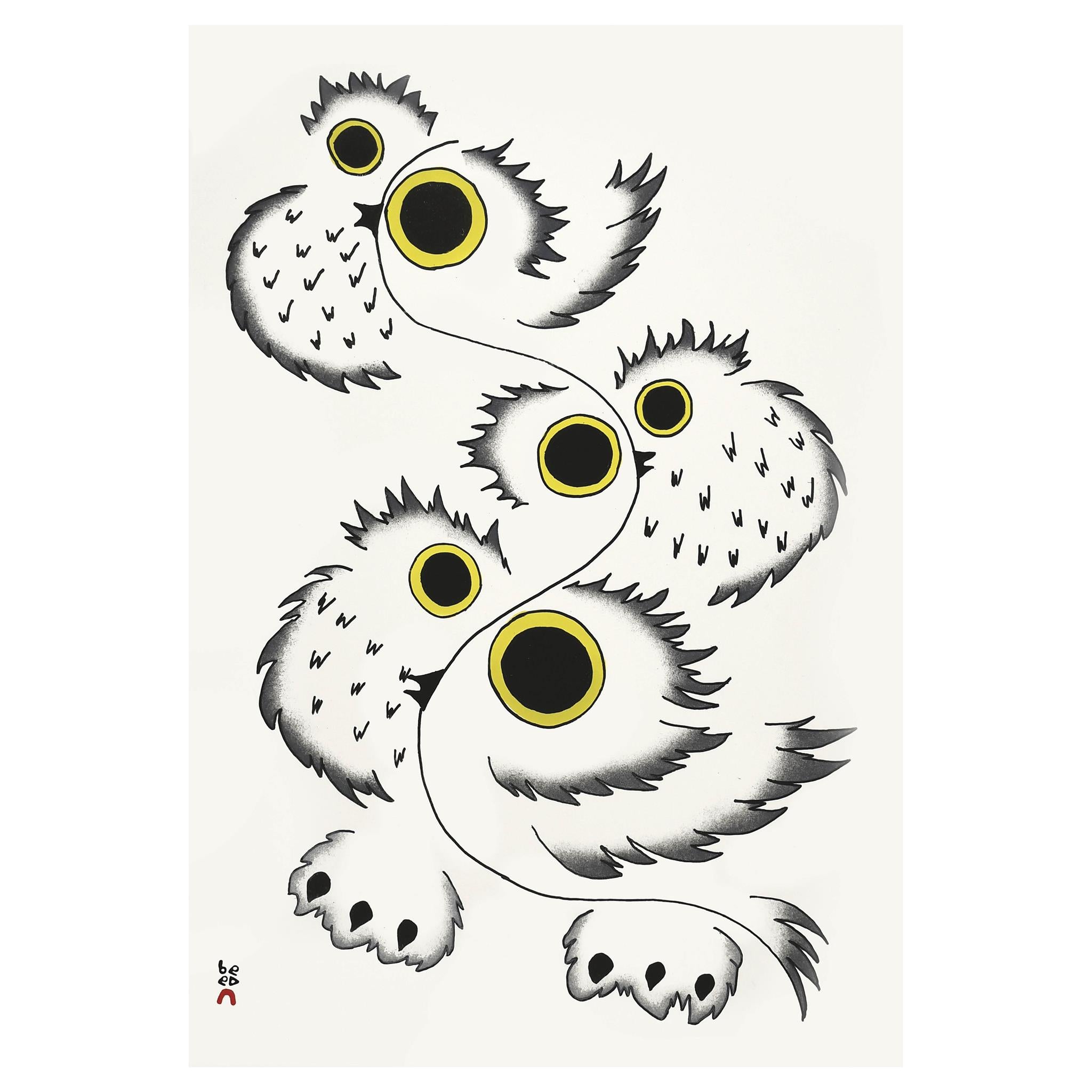 Calendrier mural édition spéciale 2026 d'Inuit Art Cape Dorset avec impression