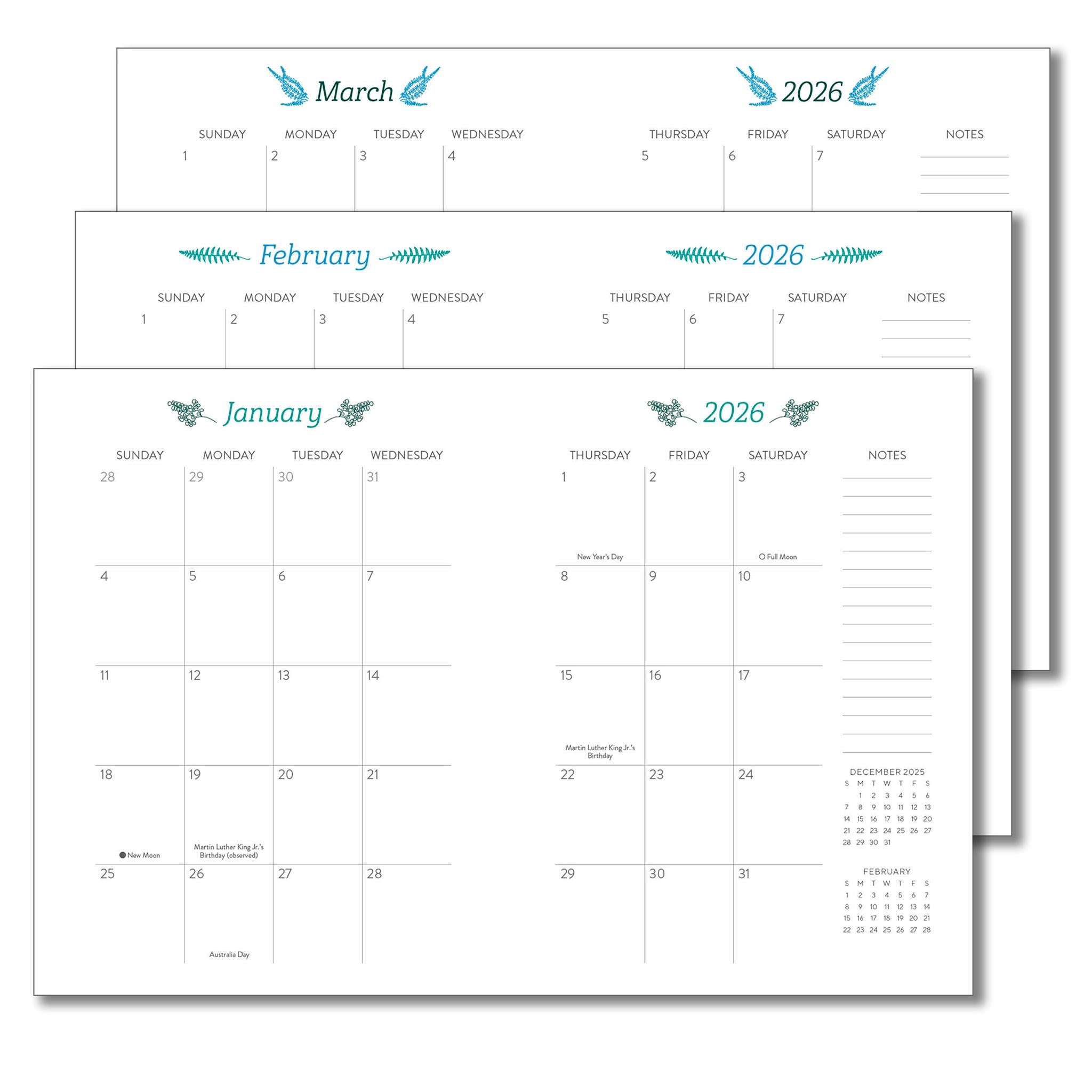 Greenery 2025-2026 Weekly Engagement Calendar