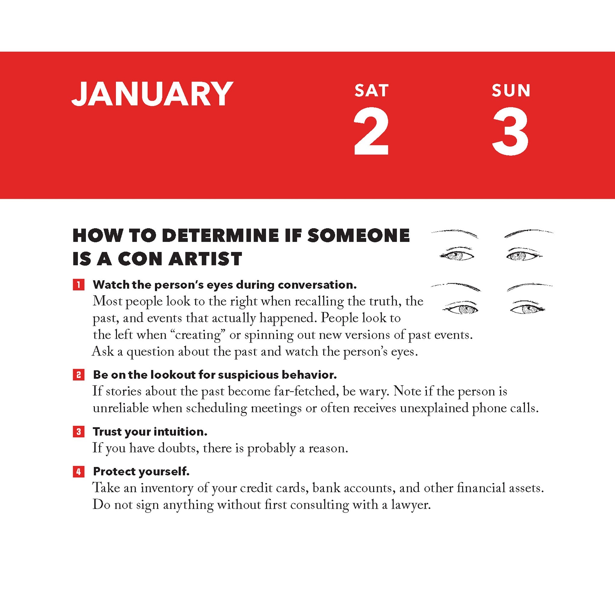 Worst Case Scenario Survival 2027 Box Calendar