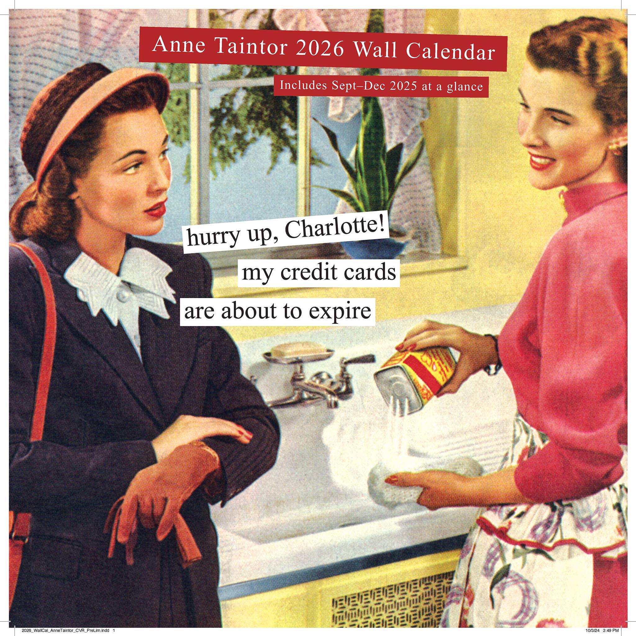 Calendrier mural Anne Taintor 2026