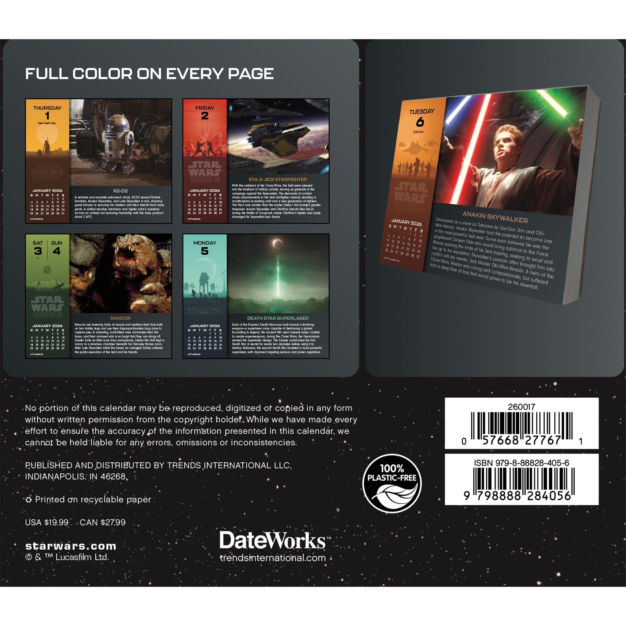 Calendrier Star Wars 2026