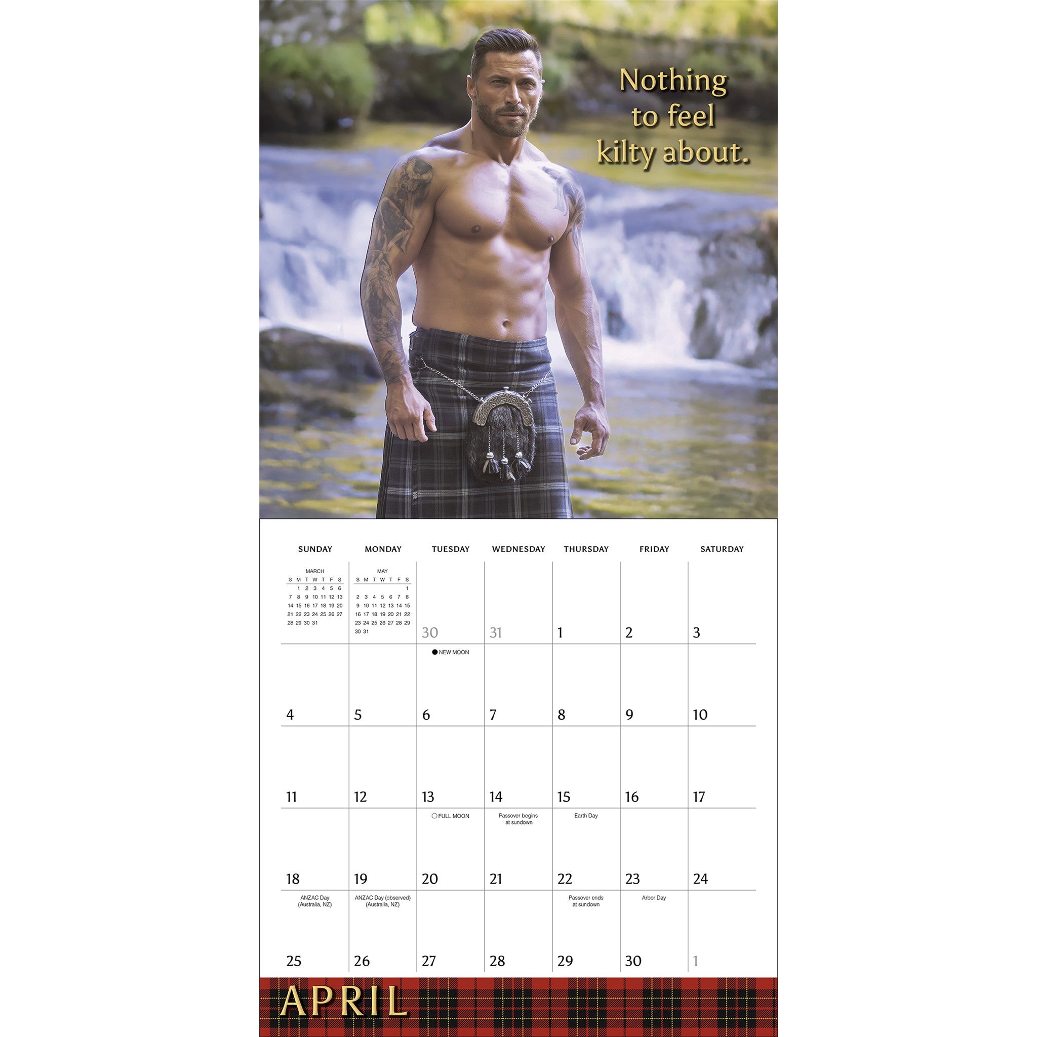 Kilty Pleasures 2027 Wall Calendar