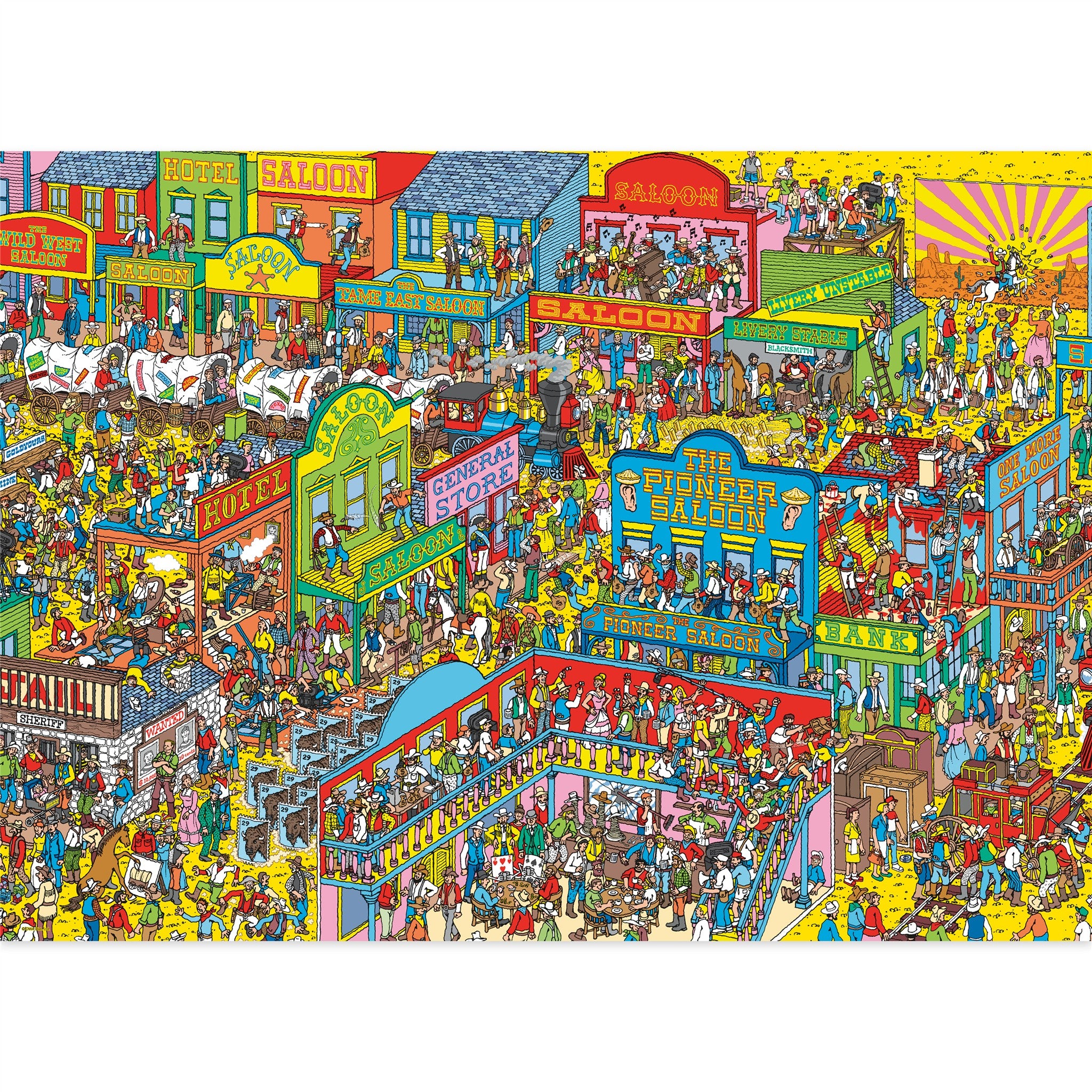 Where's Waldo Wild Wild West 1000 Piece Puzzle
