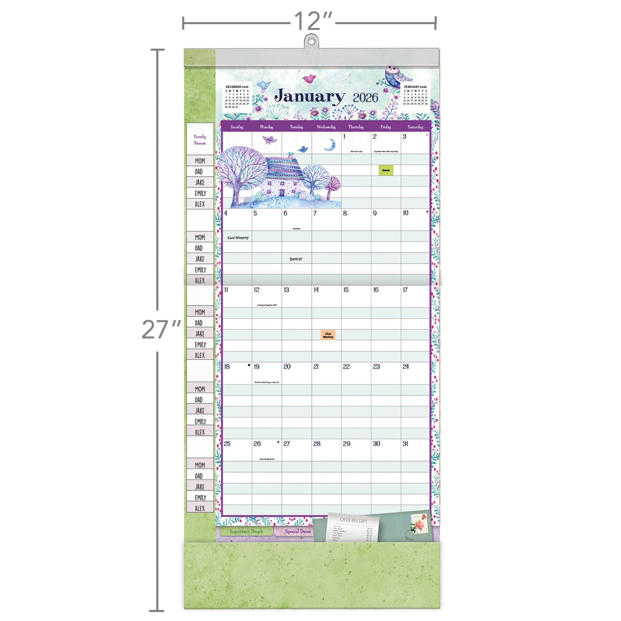 Calendrier mural 2025-2026 « Simplement reconnaissant » – Disponible uniquement en ligne