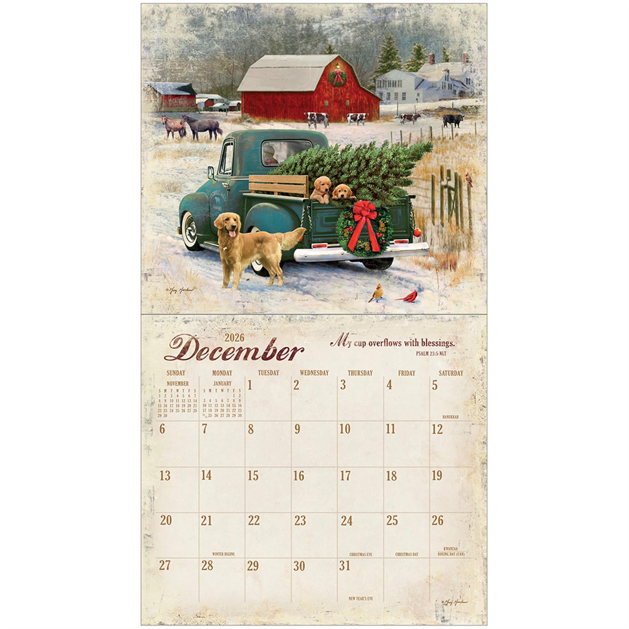 Heartland Blessings 2026 Deluxe Wall Calendar - Online Only