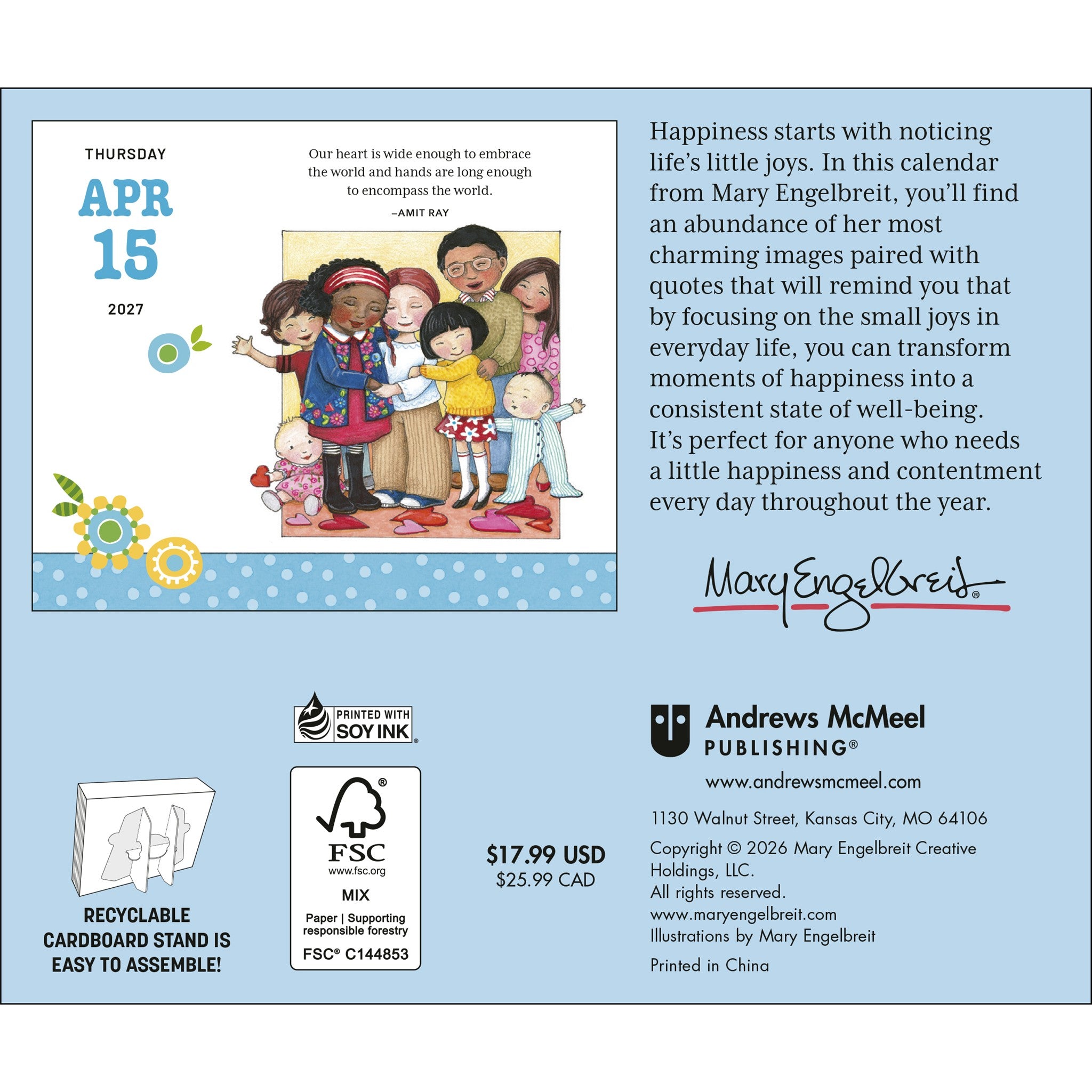 Mary Engelbreit's Happiness is a Habit 2027 Box Calendar