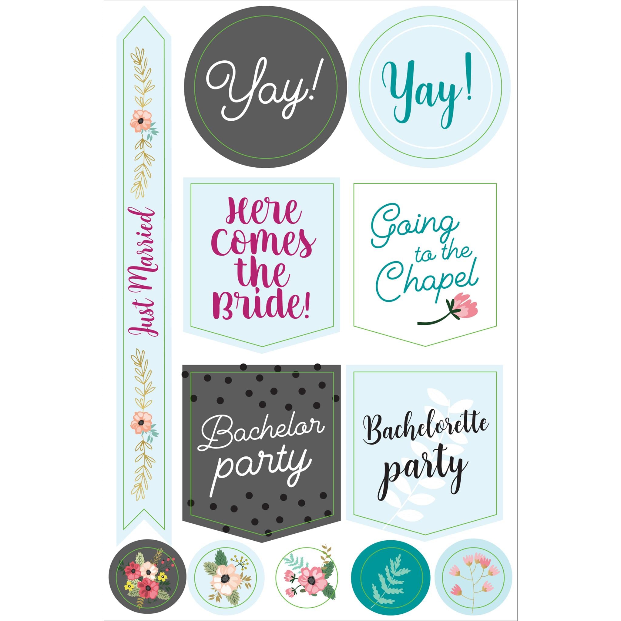 Autocollants pour organisateur de mariage