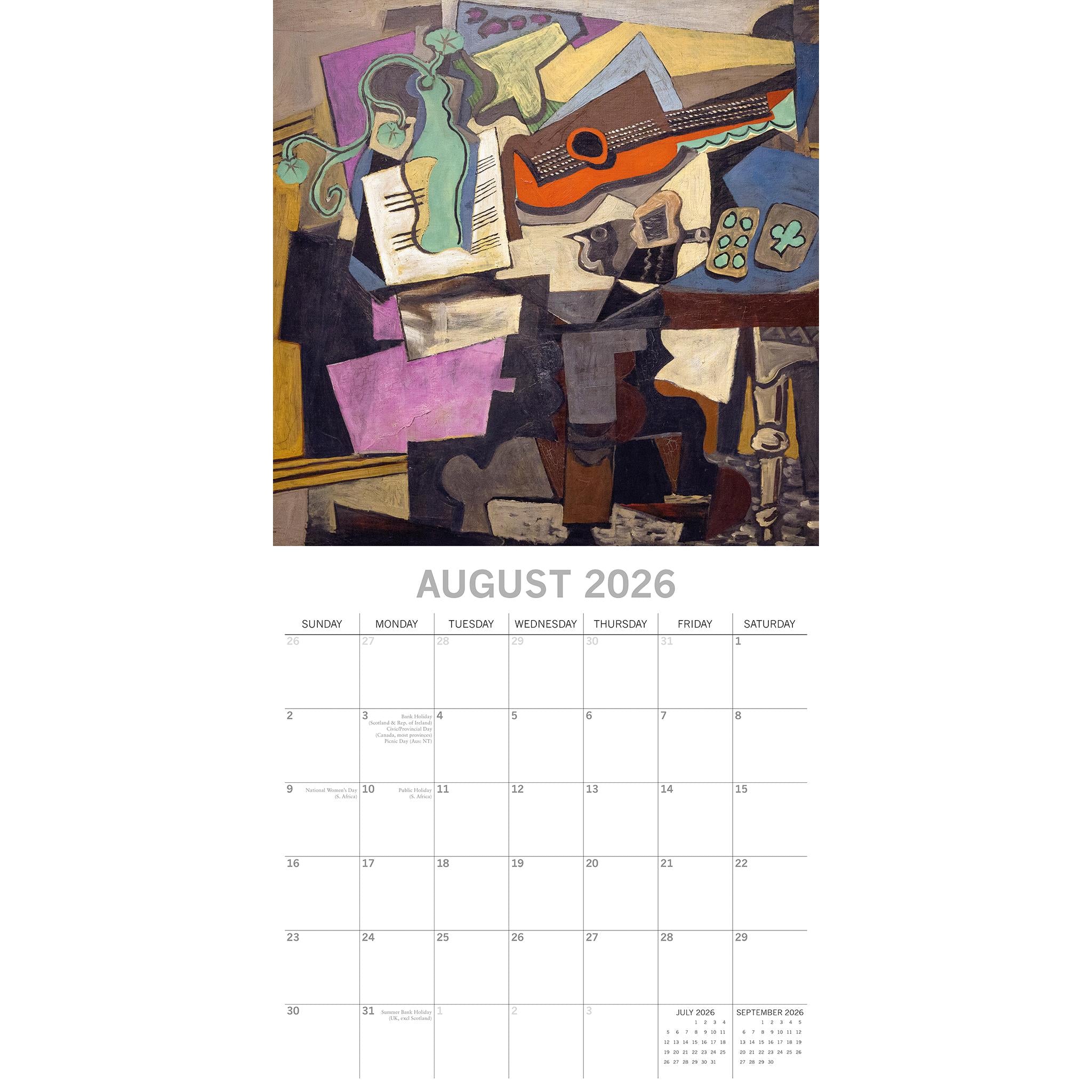 Picasso 2026 Wall Calendar